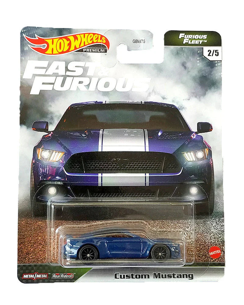 HotWheels Fast & Furious Furious Fleet Custom Mustang - Blue imported premium 1:64 Scale