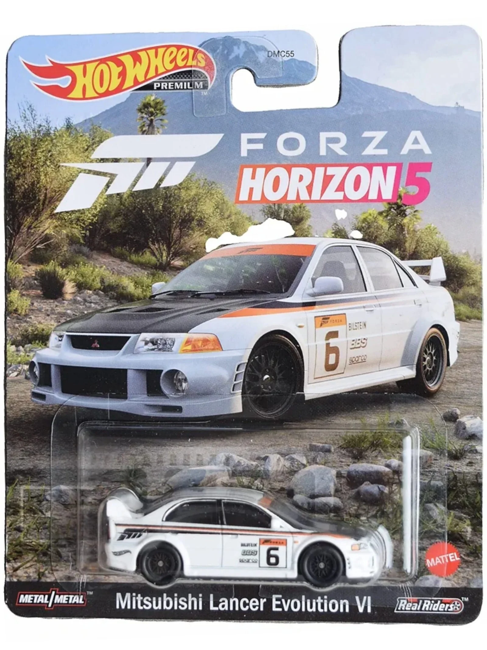 HotWheels Mitsubishi Lancer Evolution VI imported premium 1:64 scale