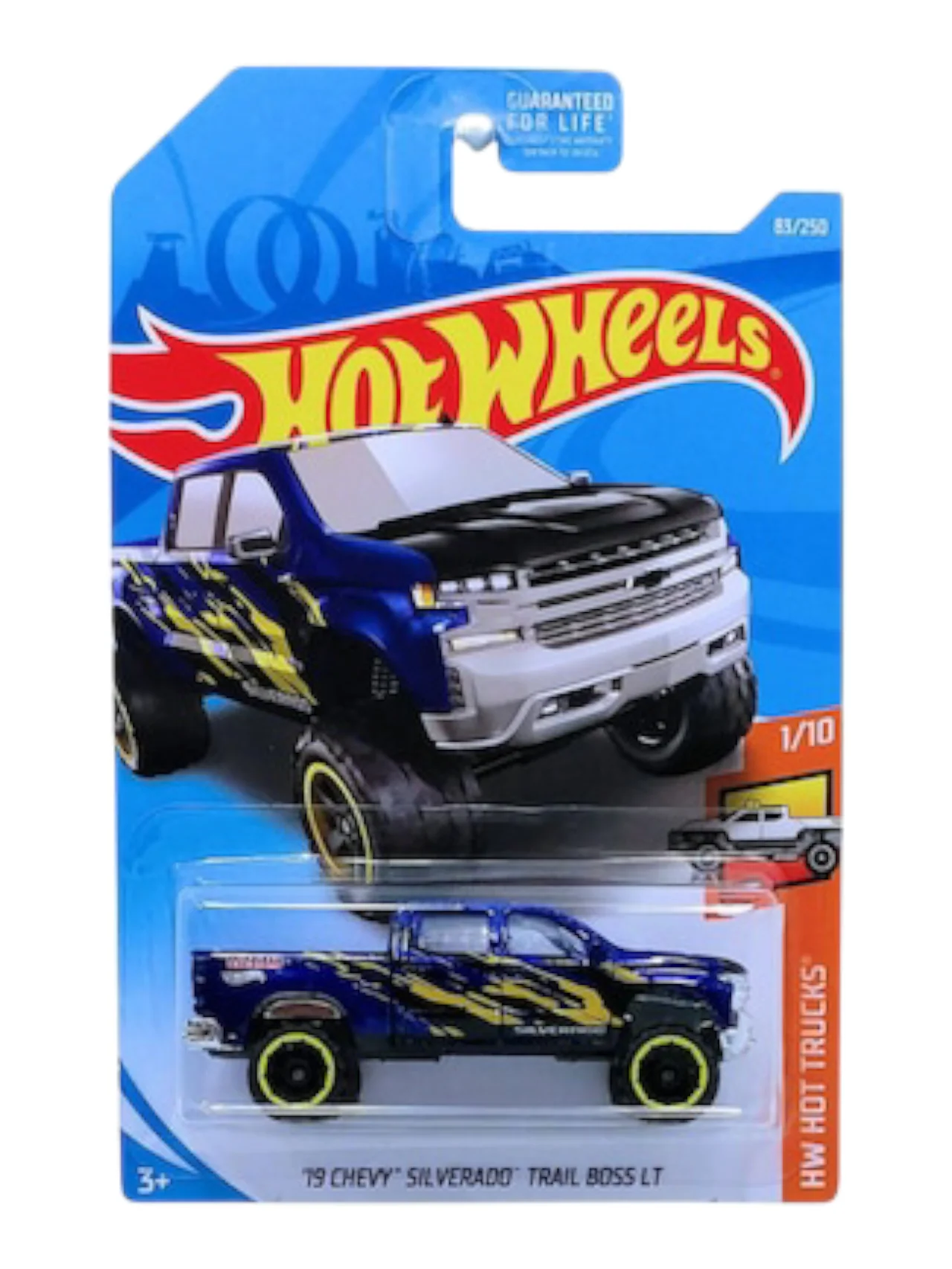 Hotwheels 19 Chevy Silverado Trail Boss LT Imported Mainline 1:64 Scale