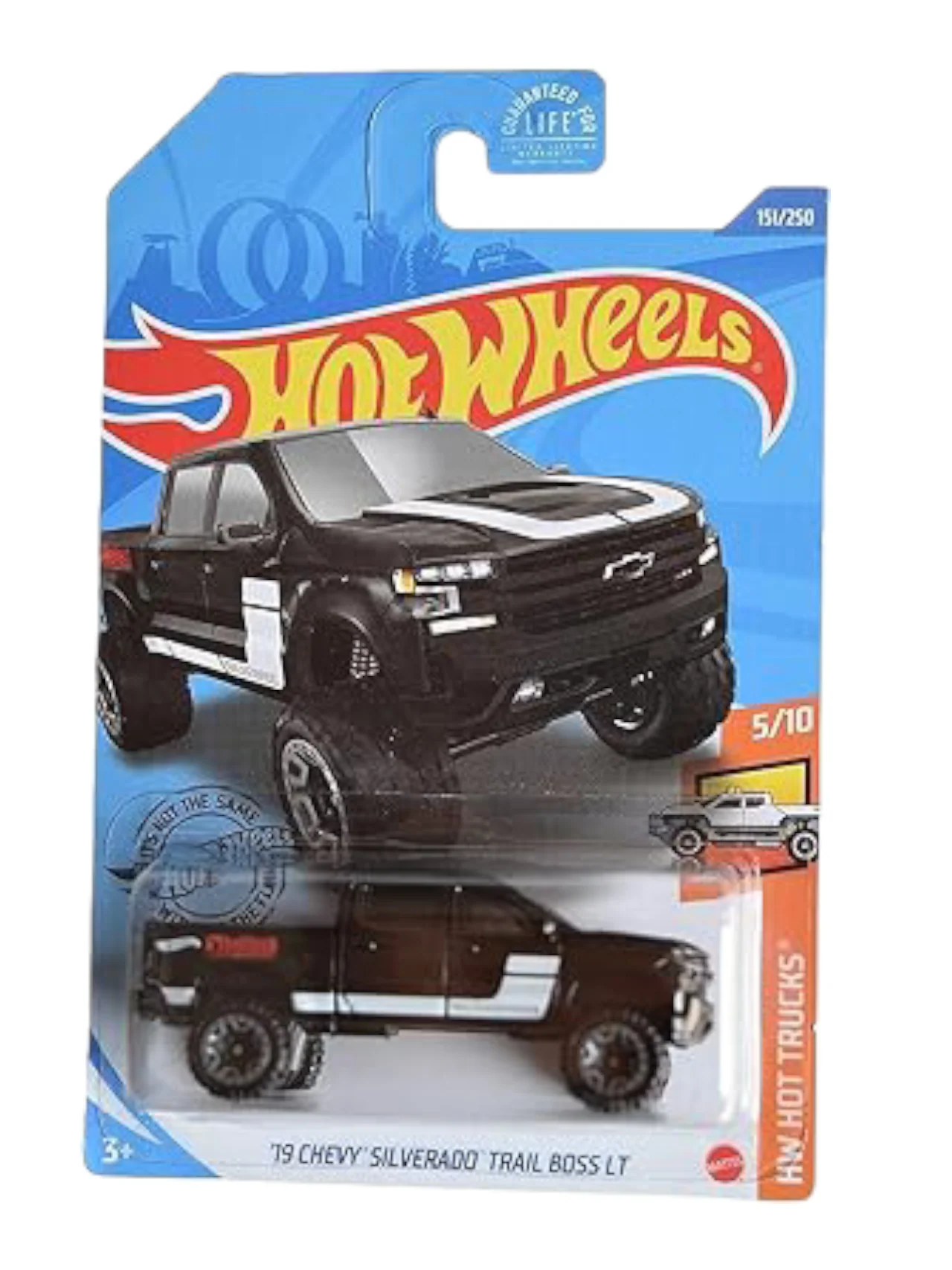 HotWheels 19 Chevy  Silverado Trail Boss LT Imported Mainline 1:64 Scale GHF49-D7C6