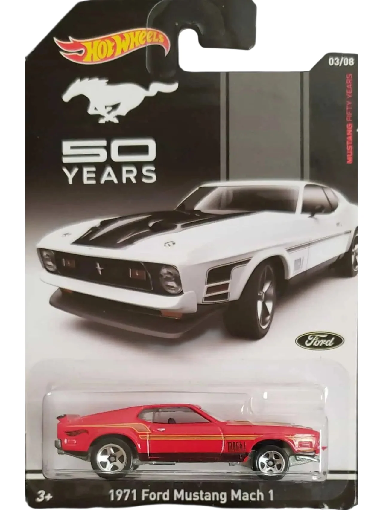 HotWheels 1971 ford mustang mach 1 (Blister damage) Imported Mainline 1/64 Scale - Image 2