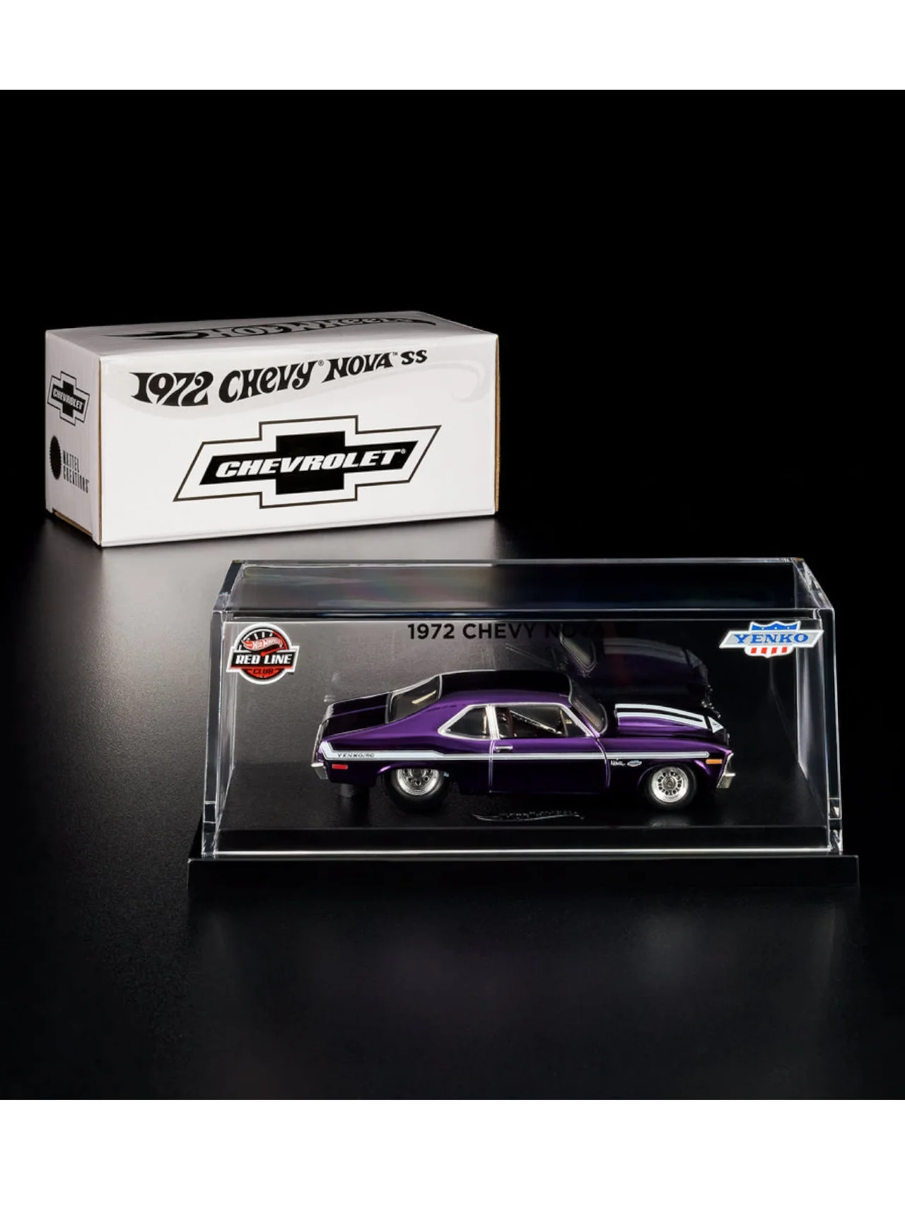 HotWheels 1972 Chevy Nova SS RLC 1:64 Scale (With Acrylic Case) - Image 2
