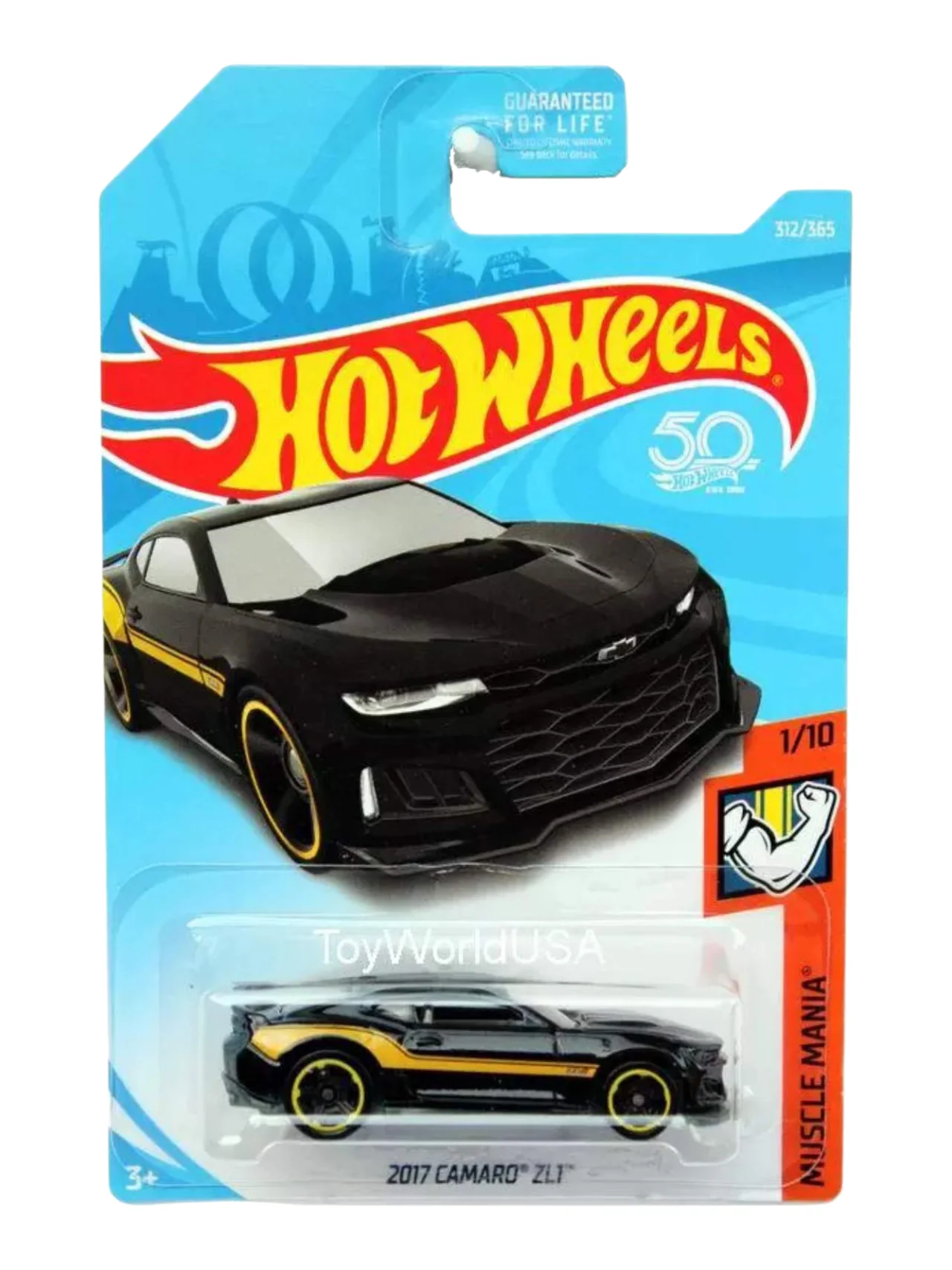 HotWheels 2017 Camaro ZL1 Imported Mainline 1:64 Scale - Image 2