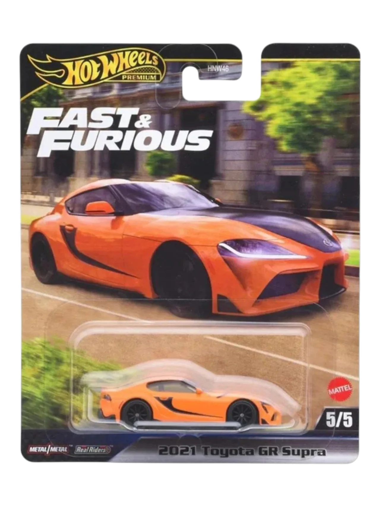 HotWheels Fast and Furious 2021 Toyota GR Supra Imported Premium 1:64 Scale