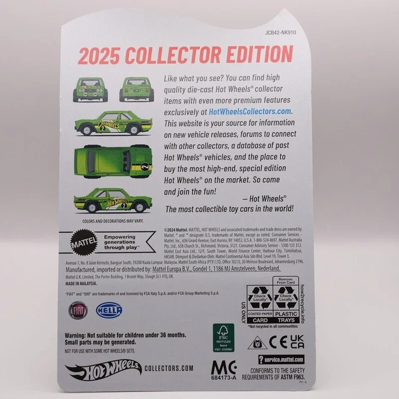 HotWheels 2025 Collector RLC Edition "Fiat 131 Abarth" Imported premium 1:64 Scale (With Protector) - Image 4