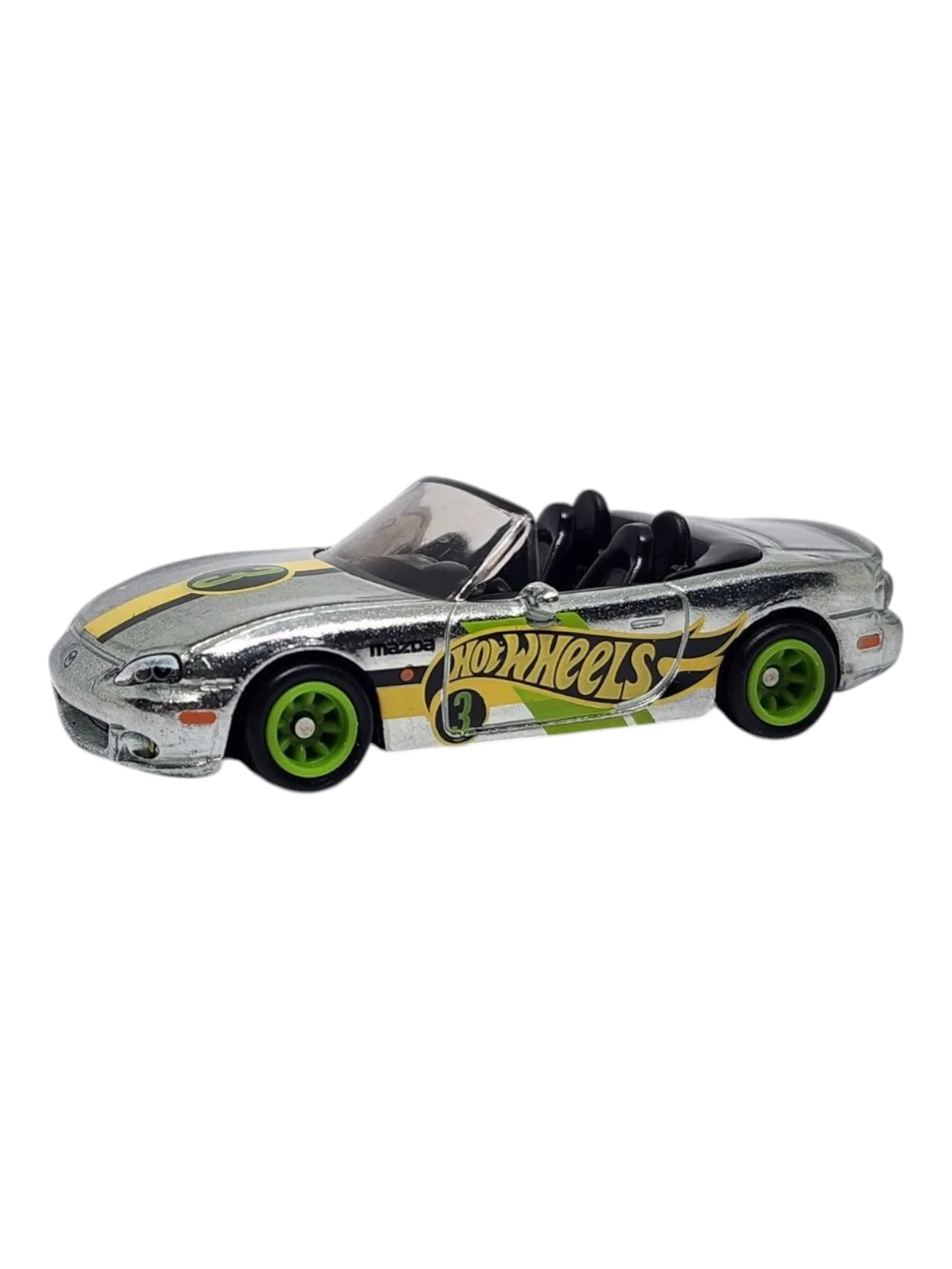 HotWheels 2025 Zamac Edition 2004 Mazda Mazdaspeed Miata imported premium 1:64 Scale (With Protector) - Image 2