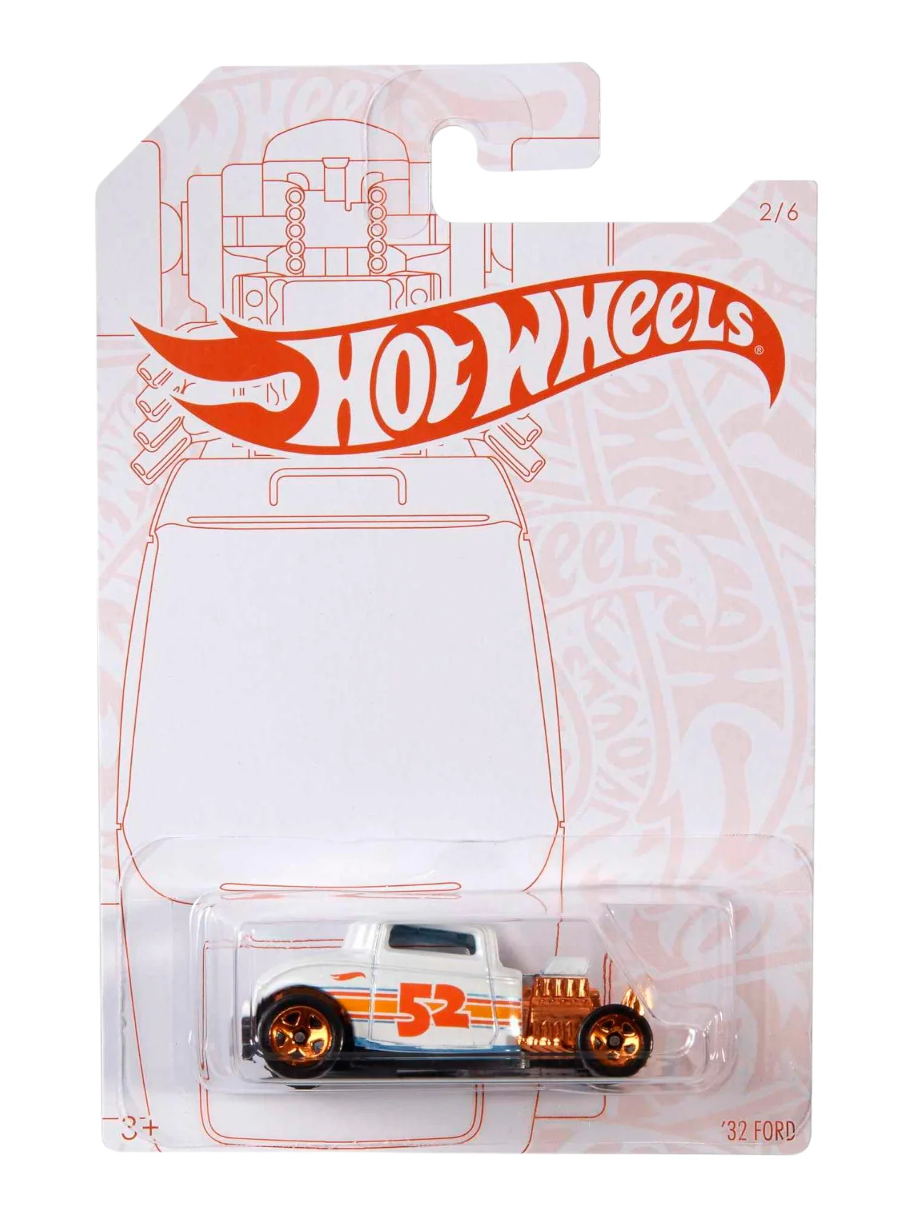 HotWheels 32 Ford Imported Mainline Card Art 1:64 Scale GJW49-K9101L