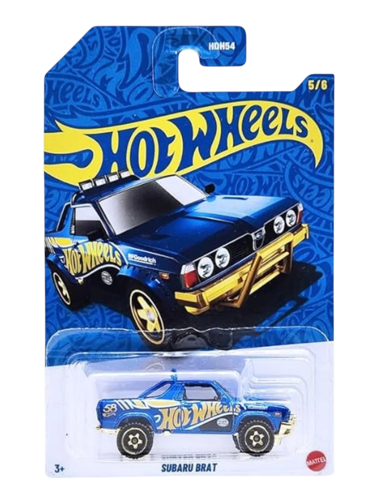 HotWheels 58th Anniversary "Pearl & Chrome"Card Art Mainline (Set of 5) 1:64 Scale - Image 3