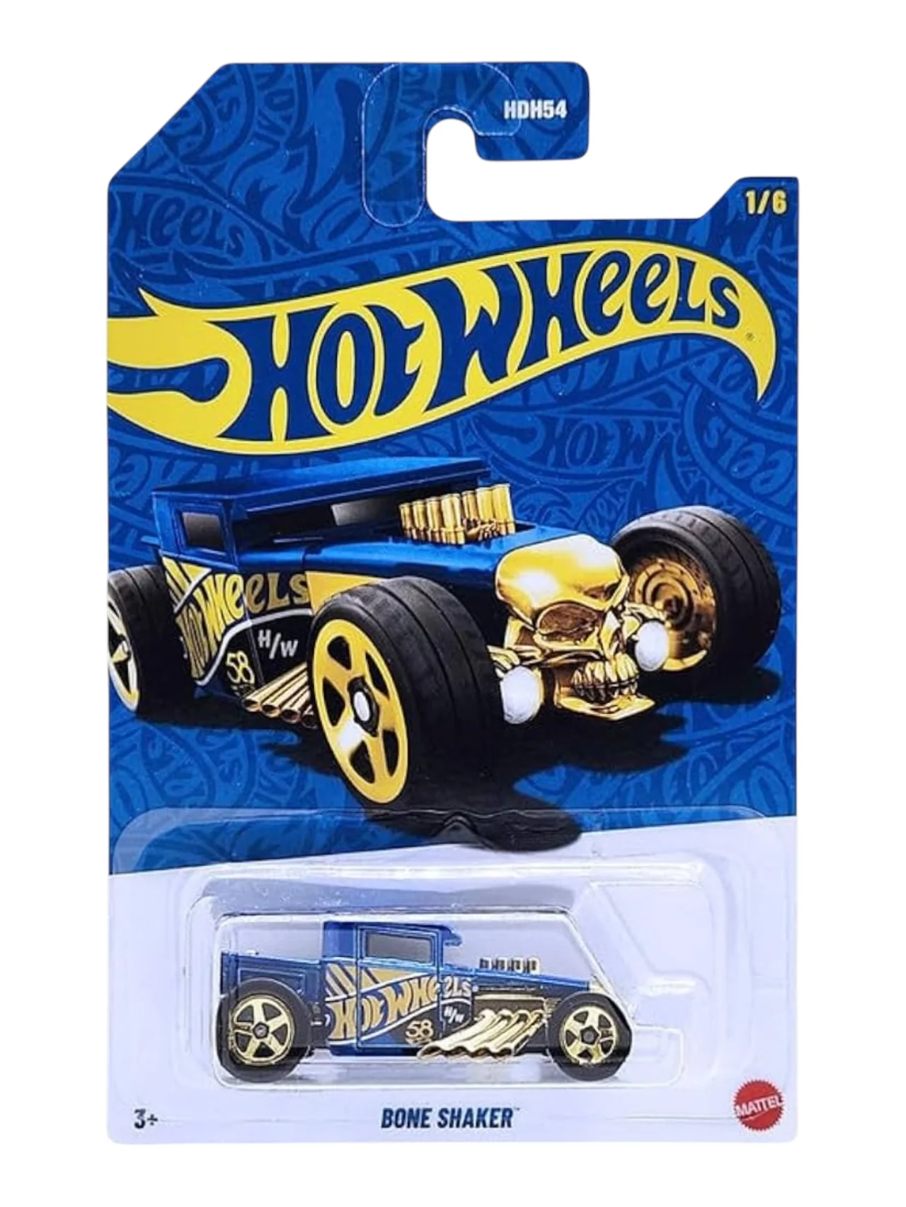 HotWheels 58th Anniversary "Pearl & Chrome"Card Art Mainline (Set of 5) 1:64 Scale - Image 6