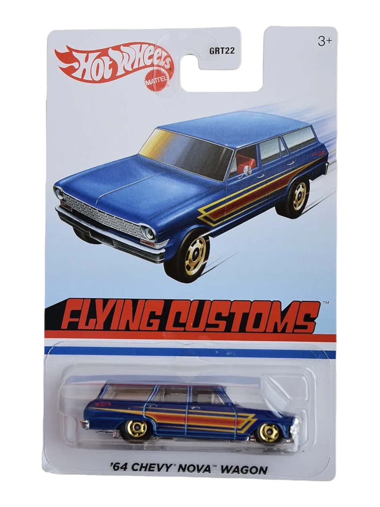 Hotwheels '64 Chevy Nova Wagon Card Art Imported Mainline 1:64 Scale
