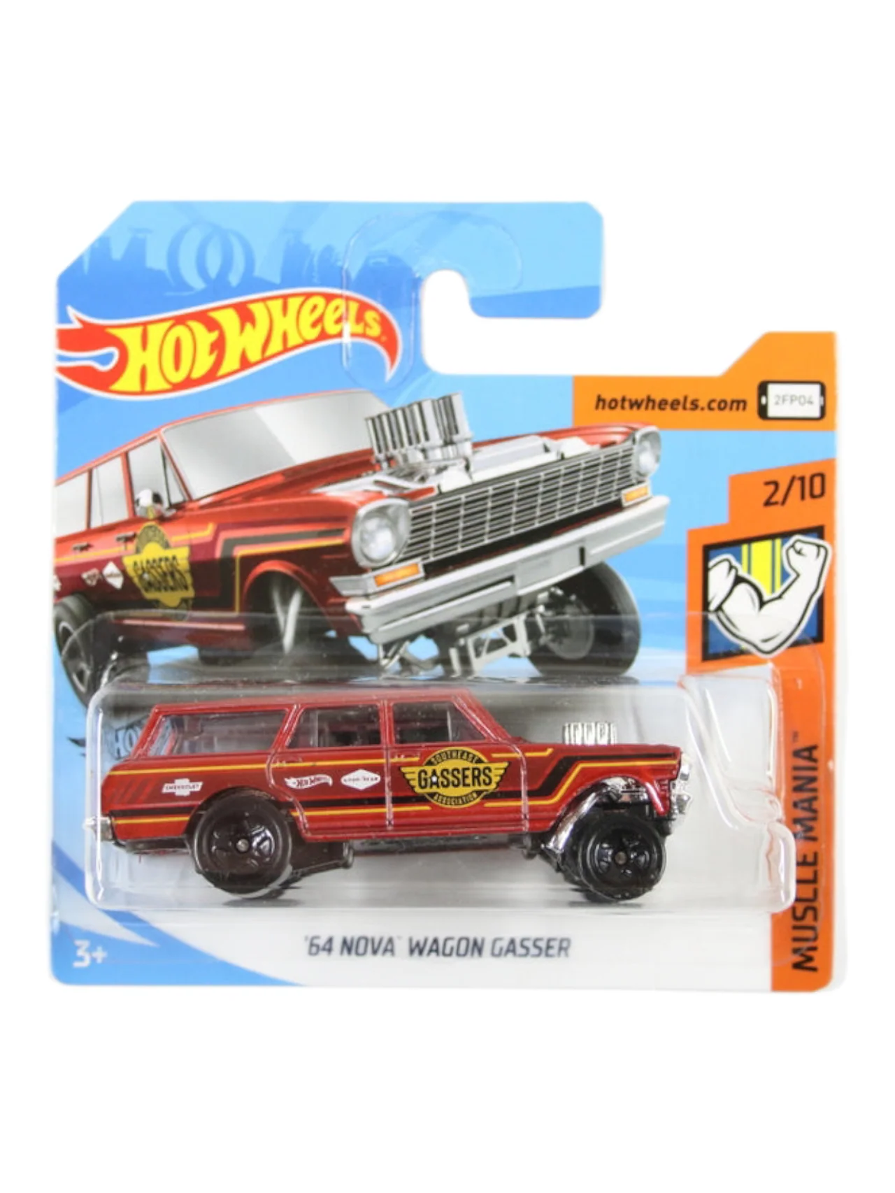 Hotwheels 64 nova wagon gasser Imported Mainline 1:64 Scale GHD05-D7C6