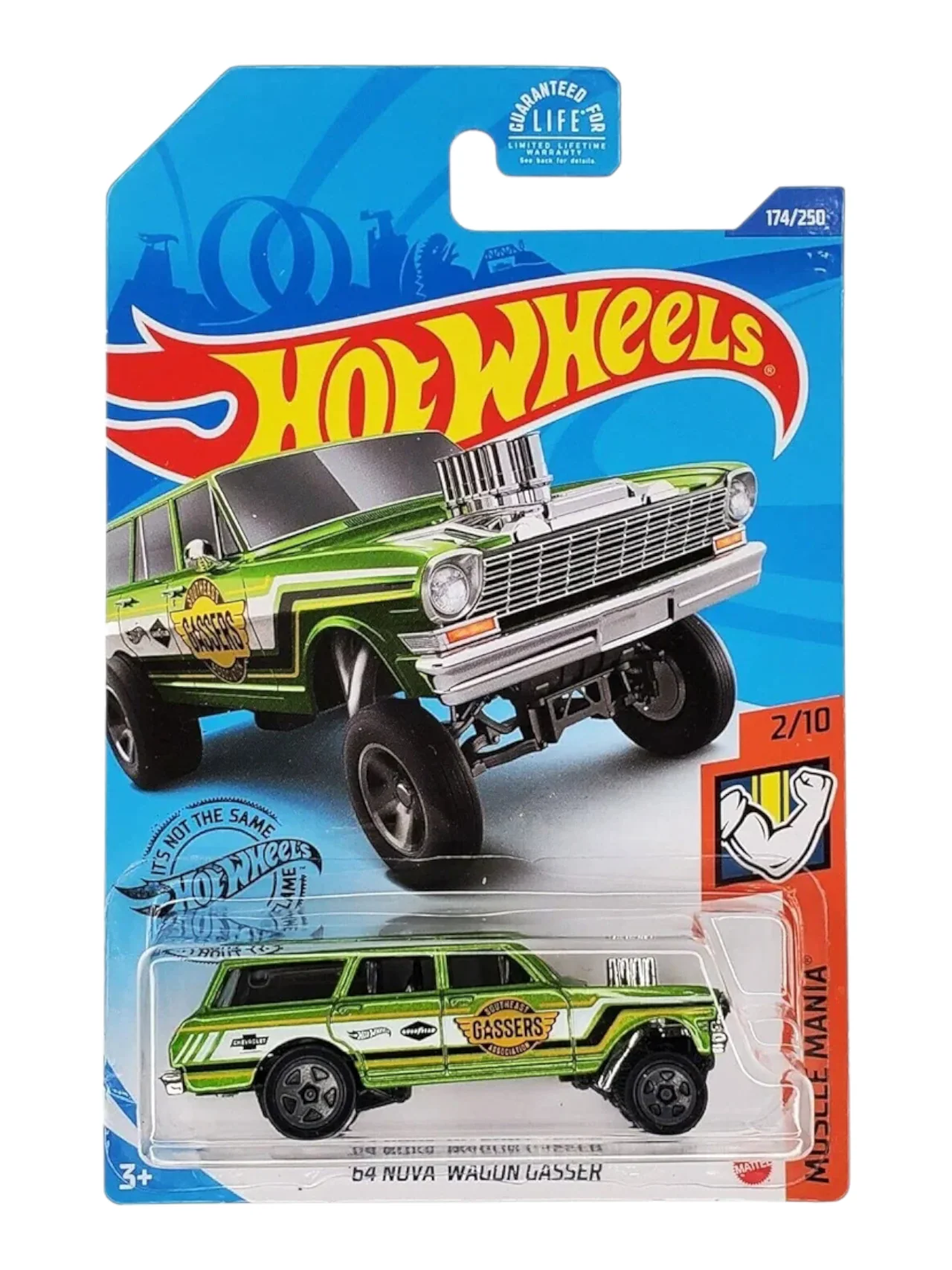Hotwheels 64 nova wagon gasser Imported Mainline 1:64 Scale GHF17-M7C6