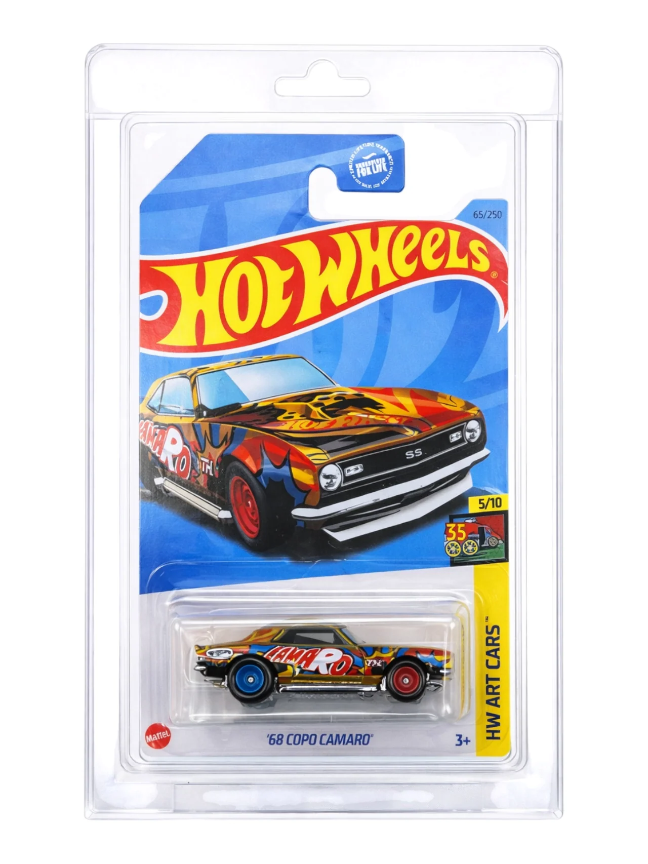 HotWheels '68 COPO CAMARO' Imported Mainline 1:64 Scale Super Treasure Hunt (With protector)