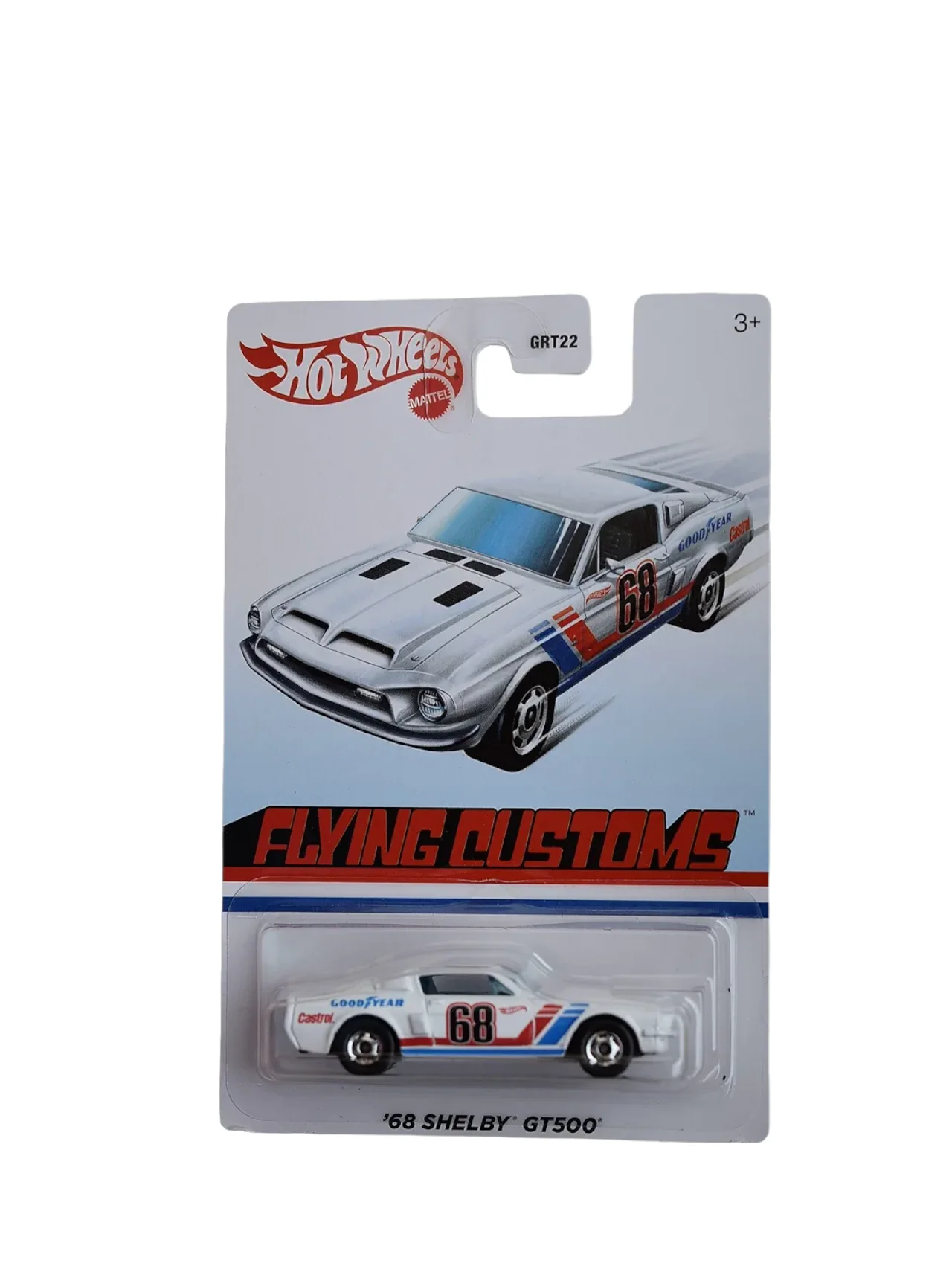 Hotwheels '68 Shelby GT500 Card Art Imported Mainline 1:64 Scale