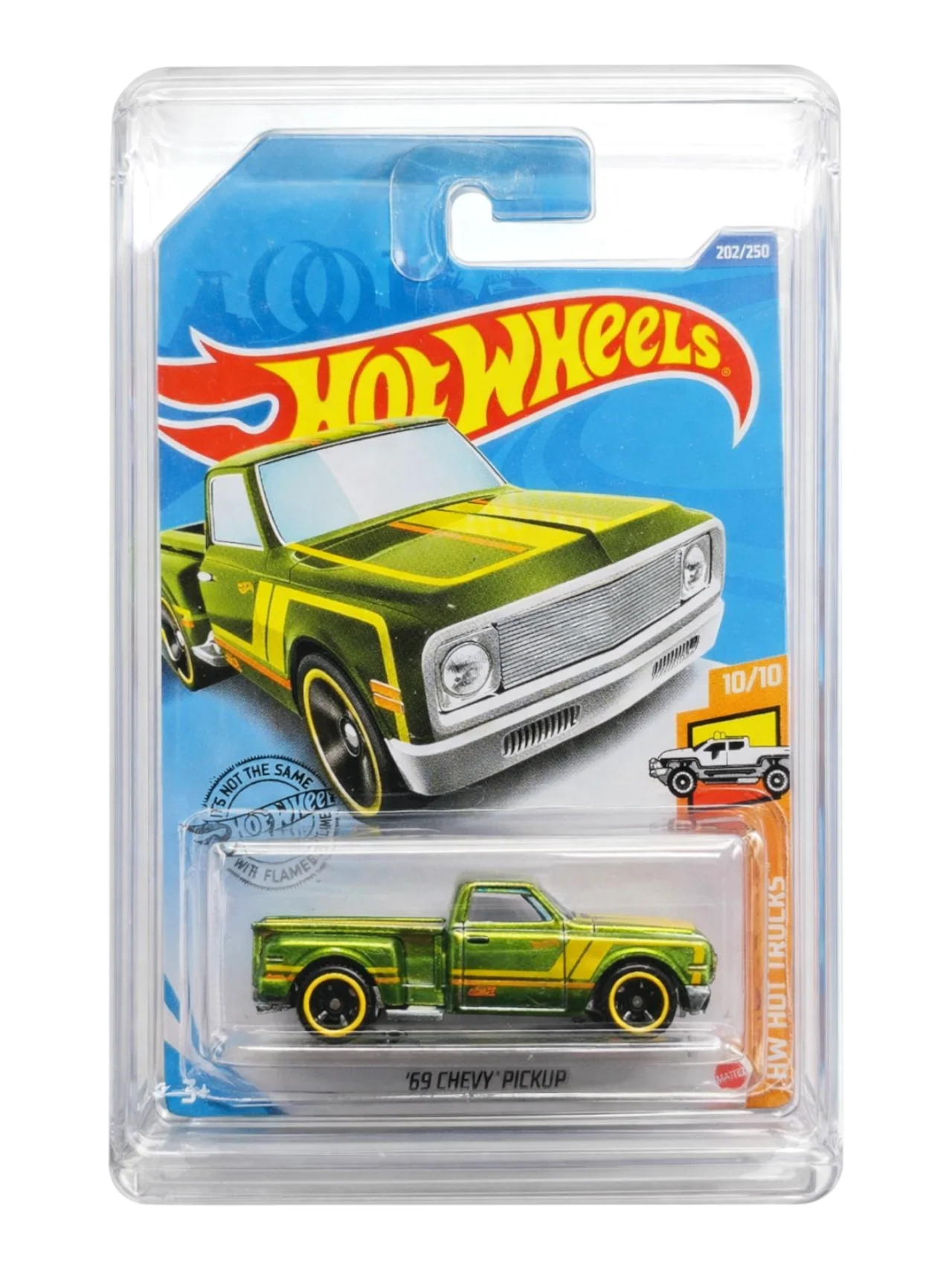 HotWheels '69 CHEVY' PICKUP Imported Mainline 1:64 Scale Super Treasure Hunt (With protector)