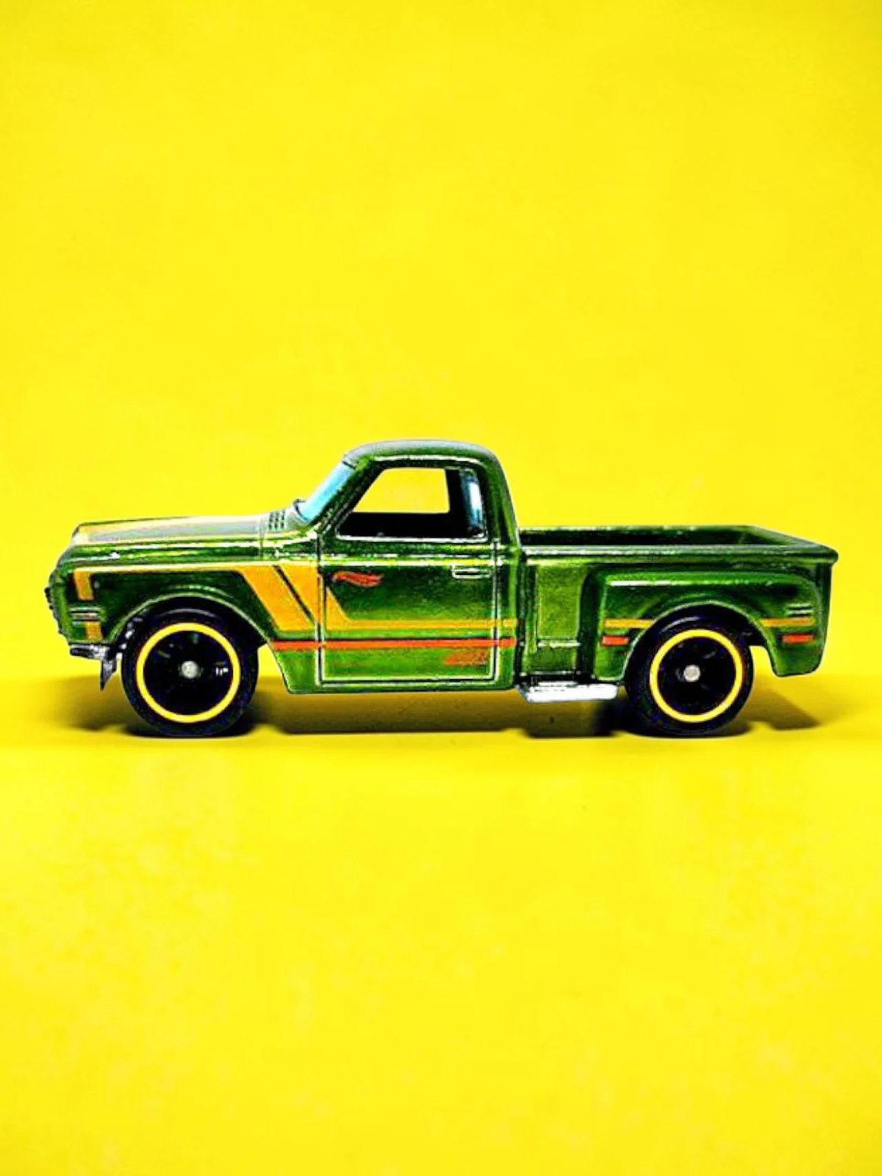 HotWheels '69 CHEVY' PICKUP Imported Mainline 1:64 Scale Super Treasure Hunt (With protector) - Image 2