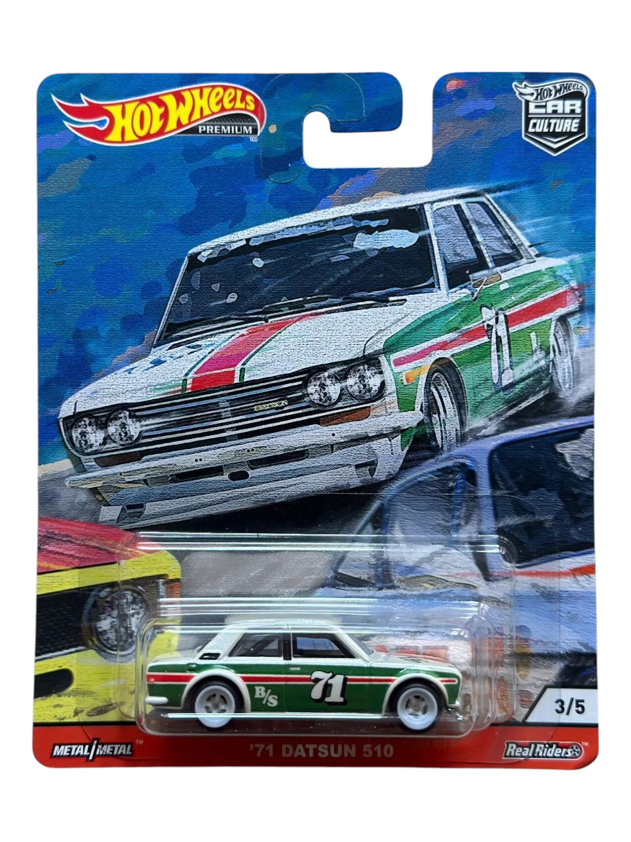 HotWheels 71 Datsun 510 Imported Premium 1:64 Scale
