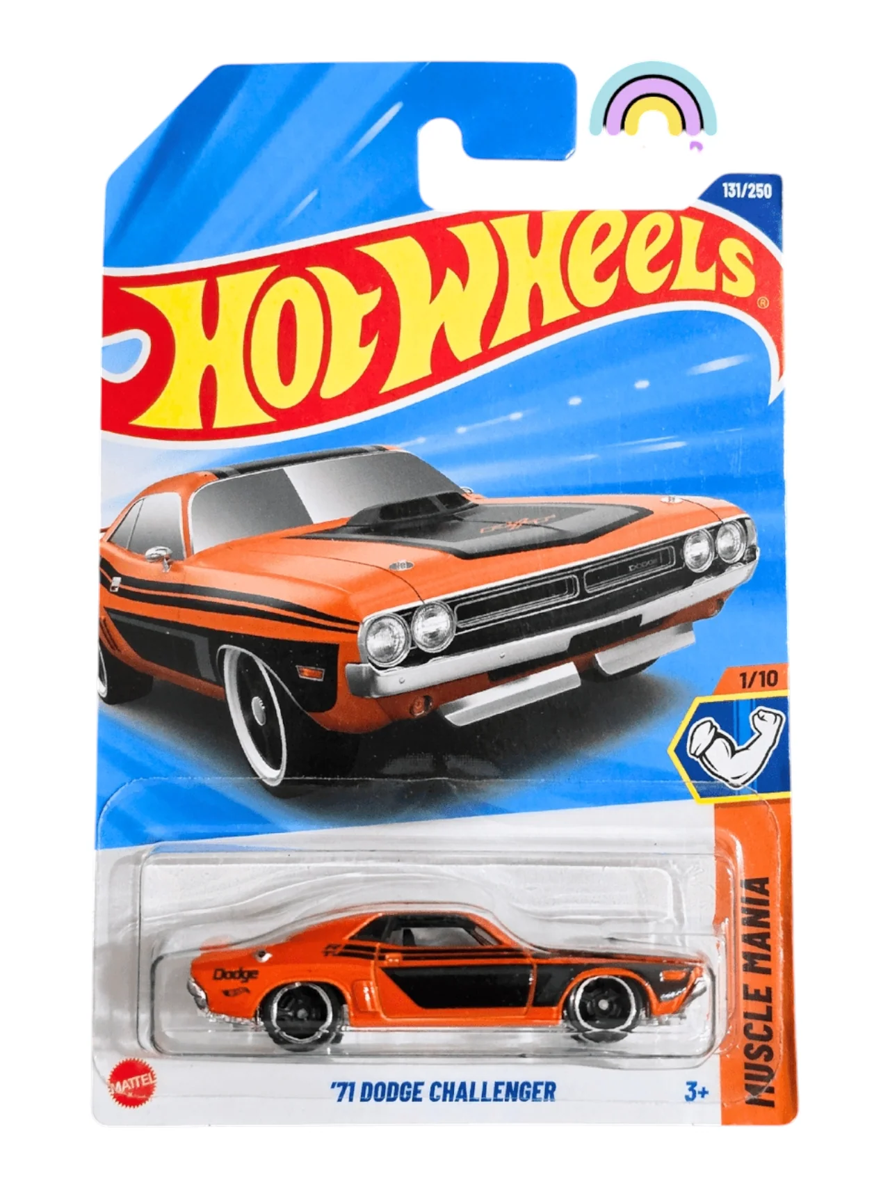 Hotwheels '71 Dodge Challenger imported mainline 1:64 Scale