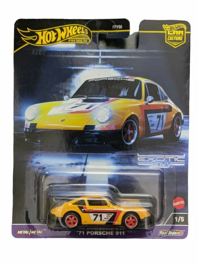 Hotwheels 71 Porsche 911 Imported Premium 1:64 Scale