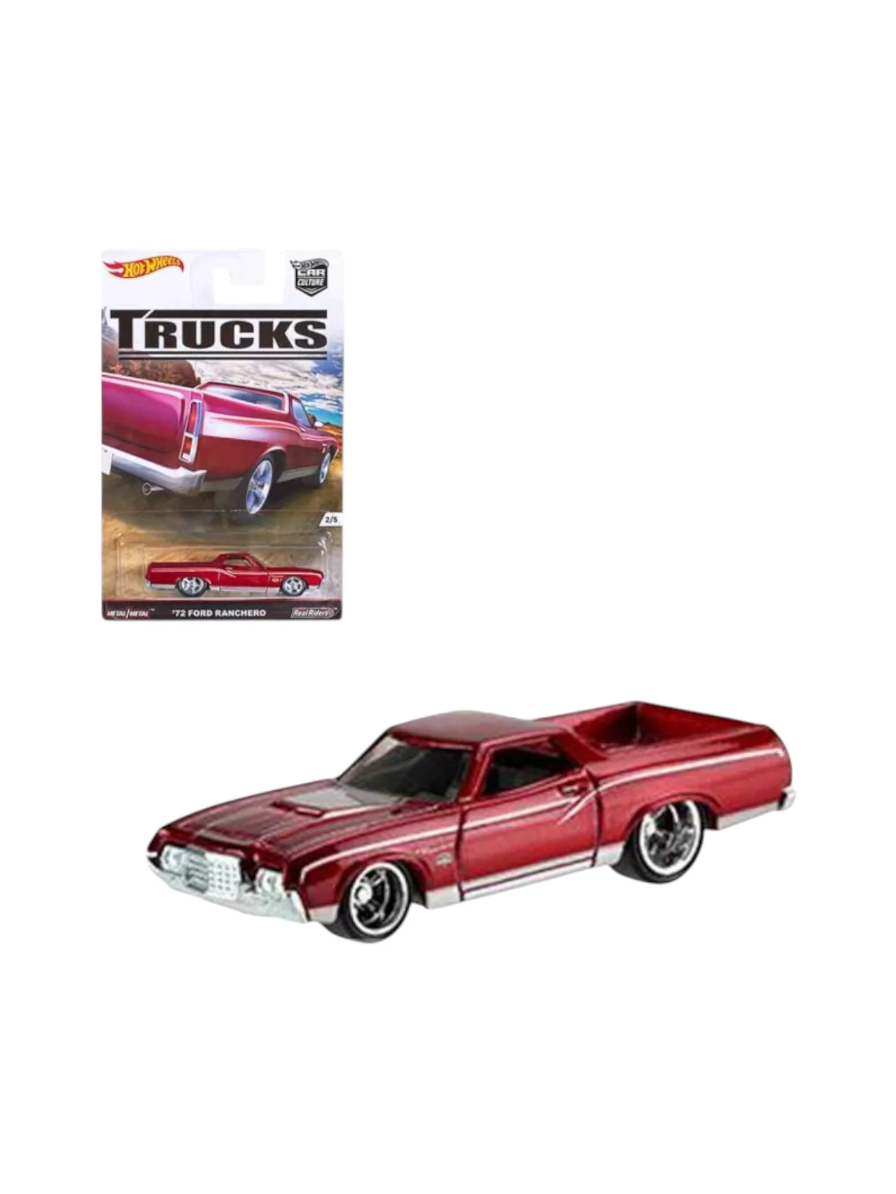 Hotwheels 72 ford ranchero Imported Premium 1:64 Scale - Image 2