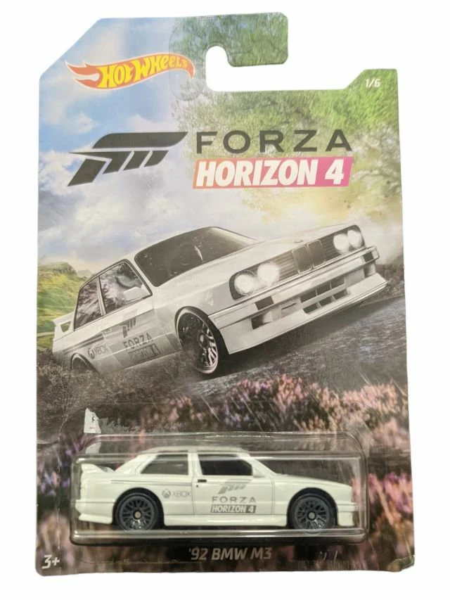 Hotwheels Forza horizon 4 92 bmw m3 imported card art mainline 1:64 scale ( card damage car mint condition )