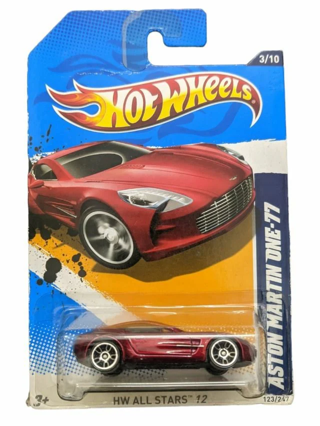 HOTWHEELS ASTON MARTIN ONE-77 HW ALL STARS 12 Imported Mainline 1:64 Scale