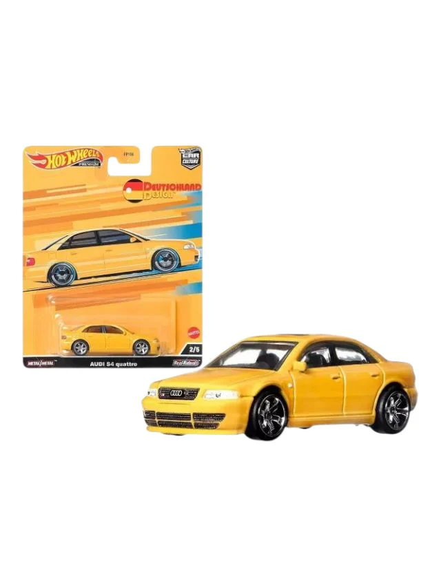 HOTWHEELS Deutschland design audi S4 Quattro (blister damaged car is mint condition) imported premium 1:64 scale - Image 2