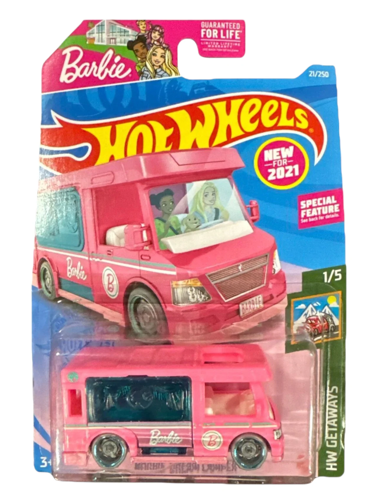 HotWheels Barbie Dream Camper Imported Mainline 1:64 Scale