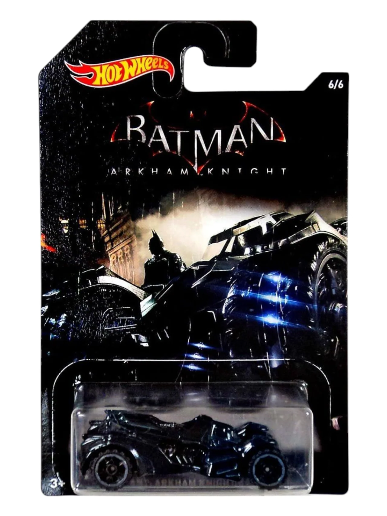 HotWheels Batman Arkham Knight Batmobile Imported Mainline Card Art 1:64 Scale - Image 2