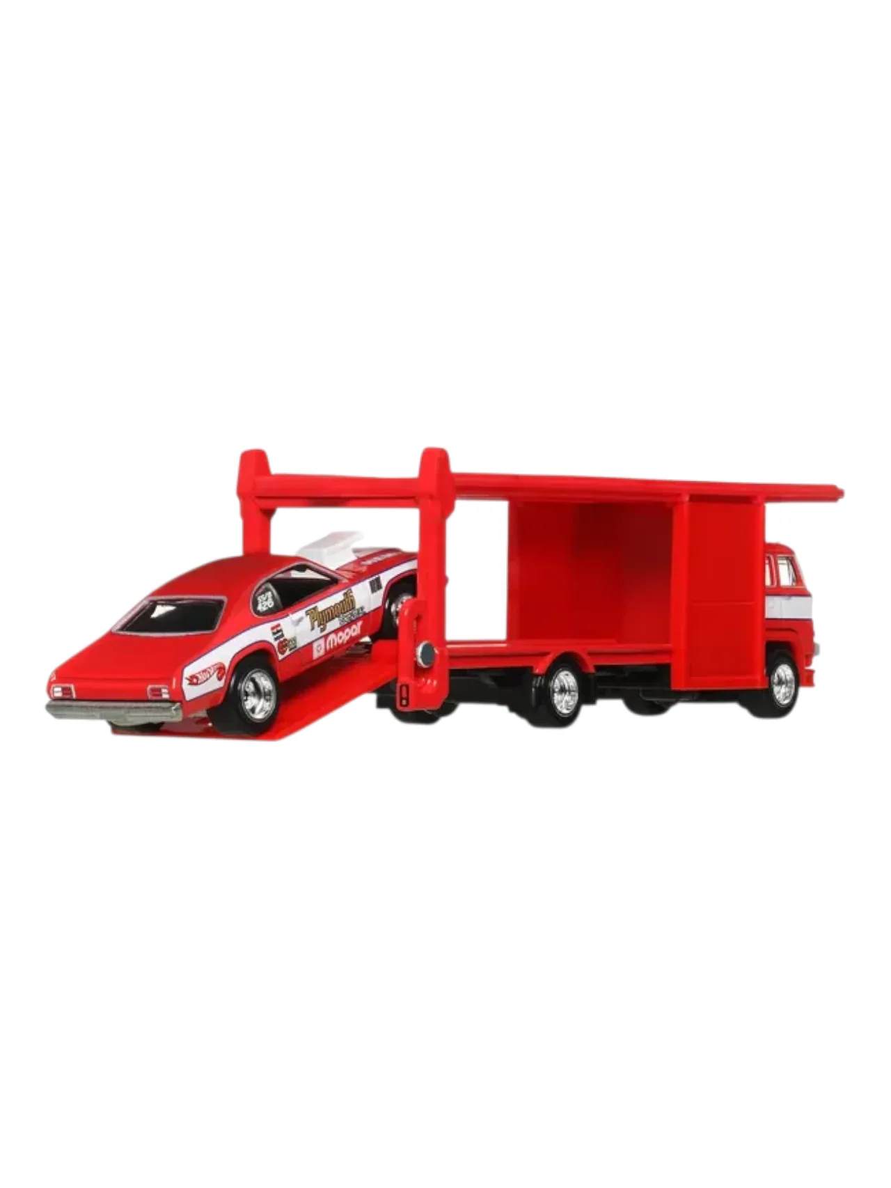 Hotwheels CAR Culture 73 Plymouth Duster Second Story Lorry Imported team transport 1:64 Scale - Image 2
