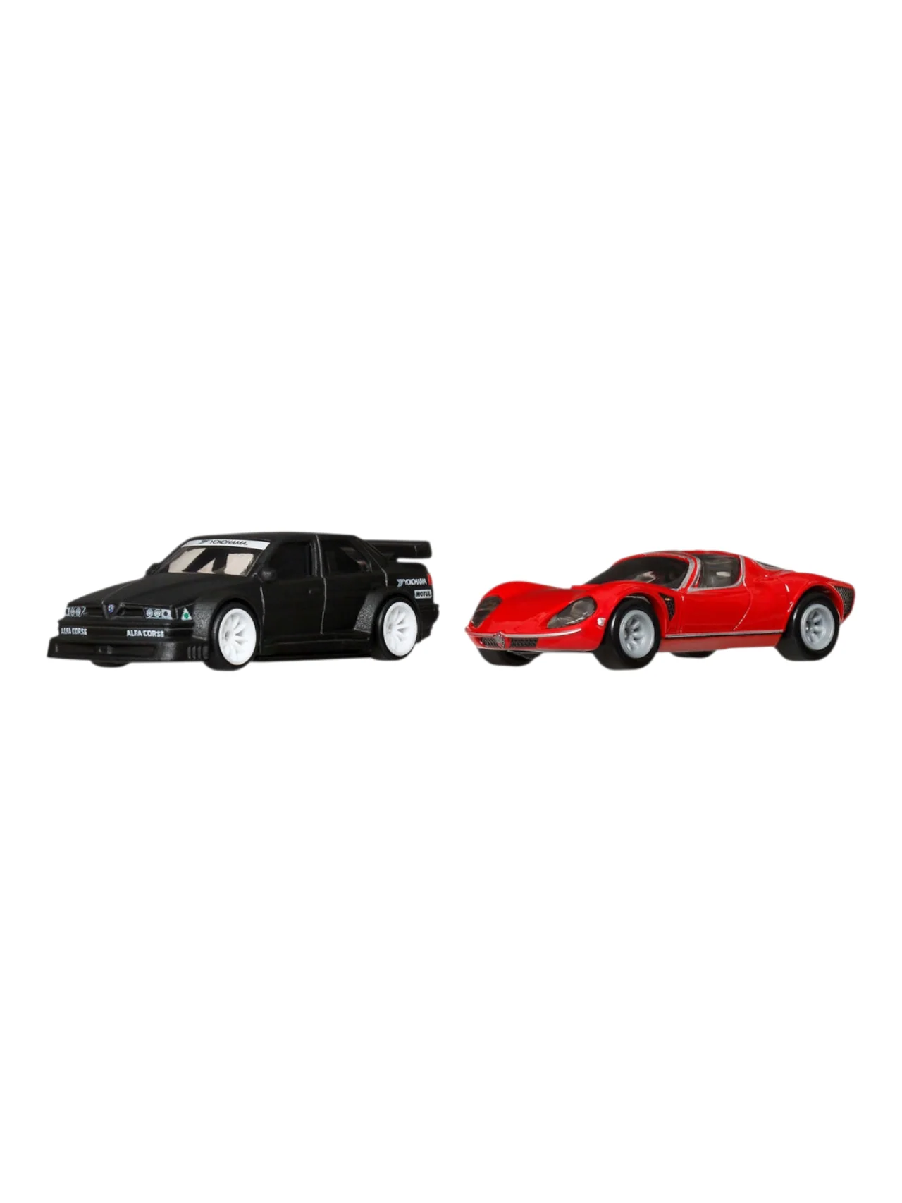 HotWheels Car Culture Alfa Romeo 155 V6 TI and 69 Alfa Romeo 33 Stradale Imported Premium 2 Pack 1:64 Scale - Image 2
