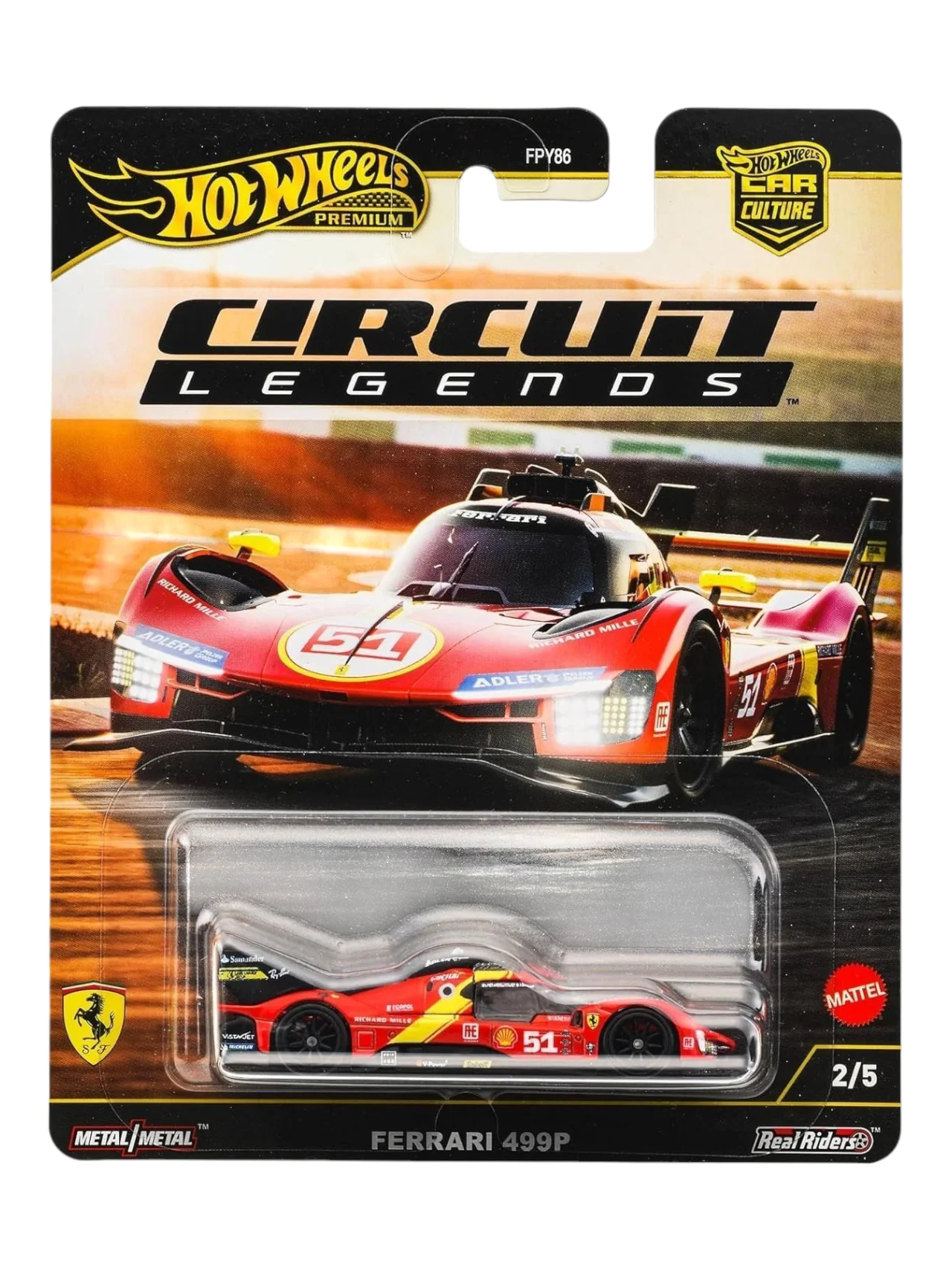 HotWheels Car Culture Circuit Legends Ferrari 499P Imported Premium formula 1 1:64 Scale