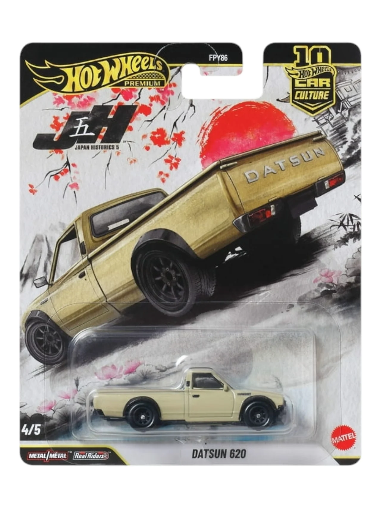 Hotwheels car culture japan historics 5 datsun 620 imported premium 1:64 Scale