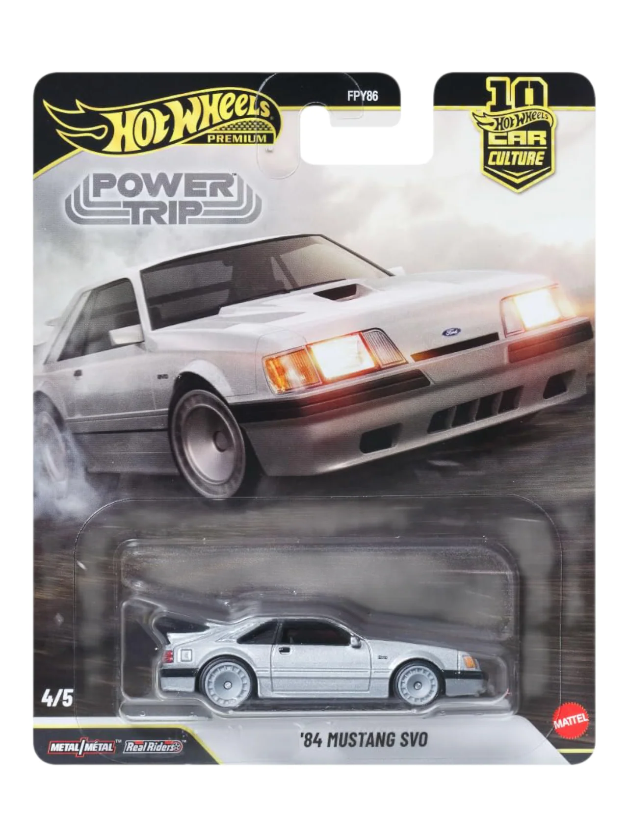 HotWheels Car Culture Power Trip 84 Mustang SVO Imported Premium 1:64 Scale
