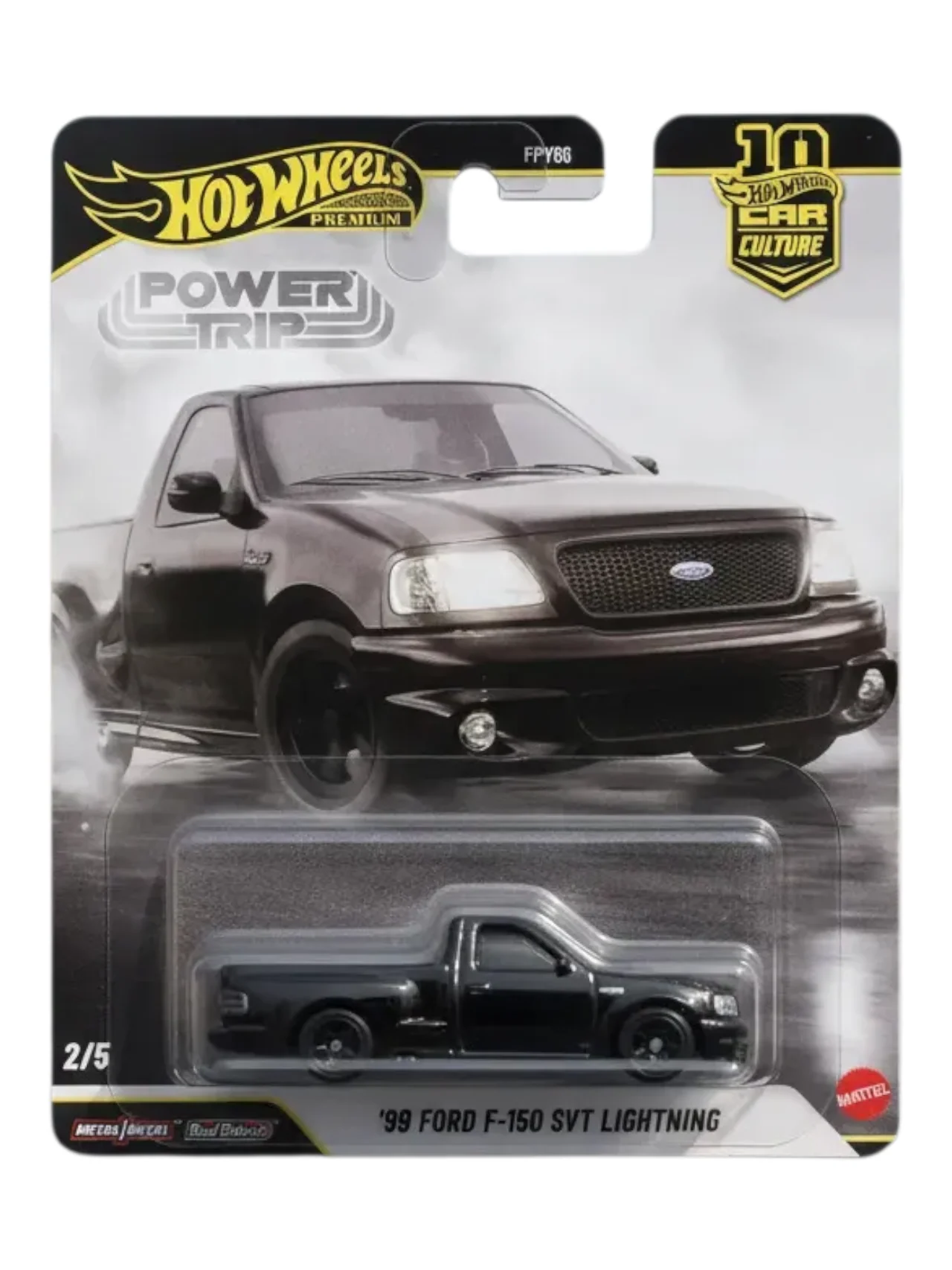 HotWheels Car Culture Power Trip 99 Ford F-150 SVT Lightning Imported Premium 1:64 Scale