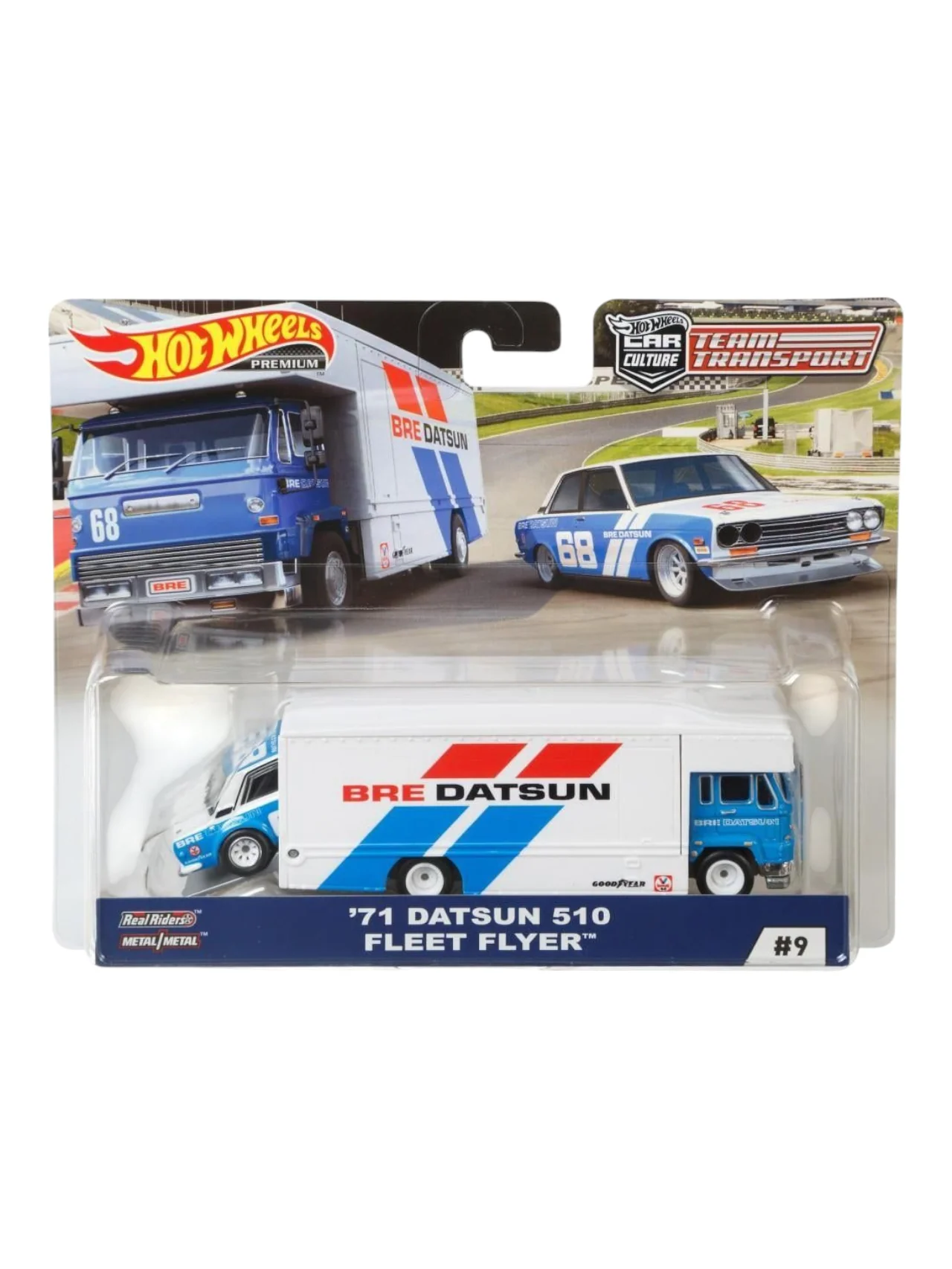 HotWheels Car Culture Team Transport 71 Datsun 510 Fleet Flyer #9 Imported 1:64 Scale