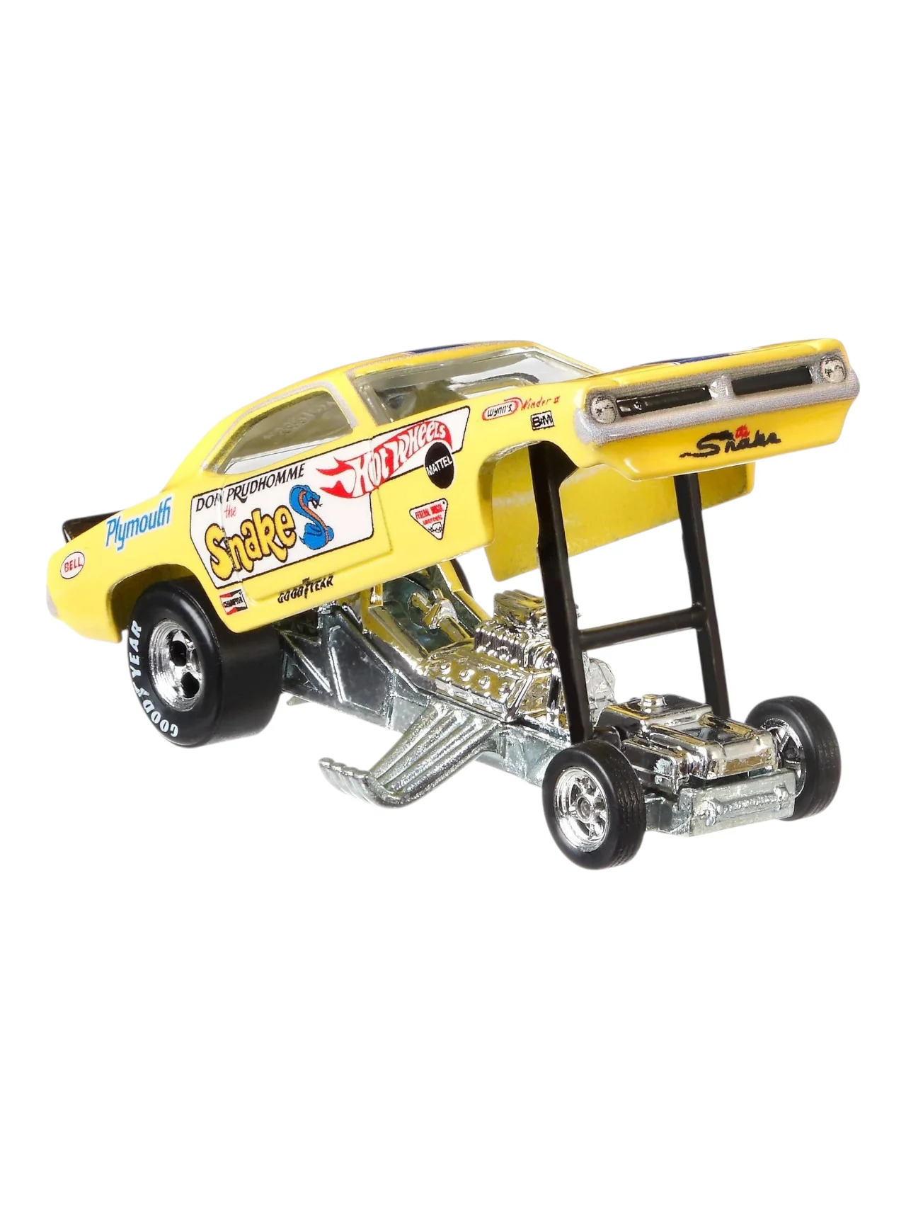HotWheels Car Culture Team Transport 72 Plymouth Cuda Funny Car Retro Big #4 Imported 1:64 Scale - Image 6