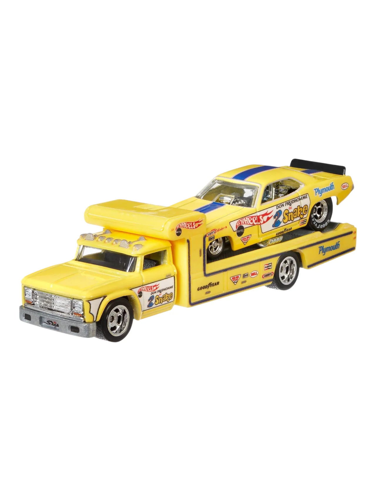 HotWheels Car Culture Team Transport 72 Plymouth Cuda Funny Car Retro Big #4 Imported 1:64 Scale - Image 9