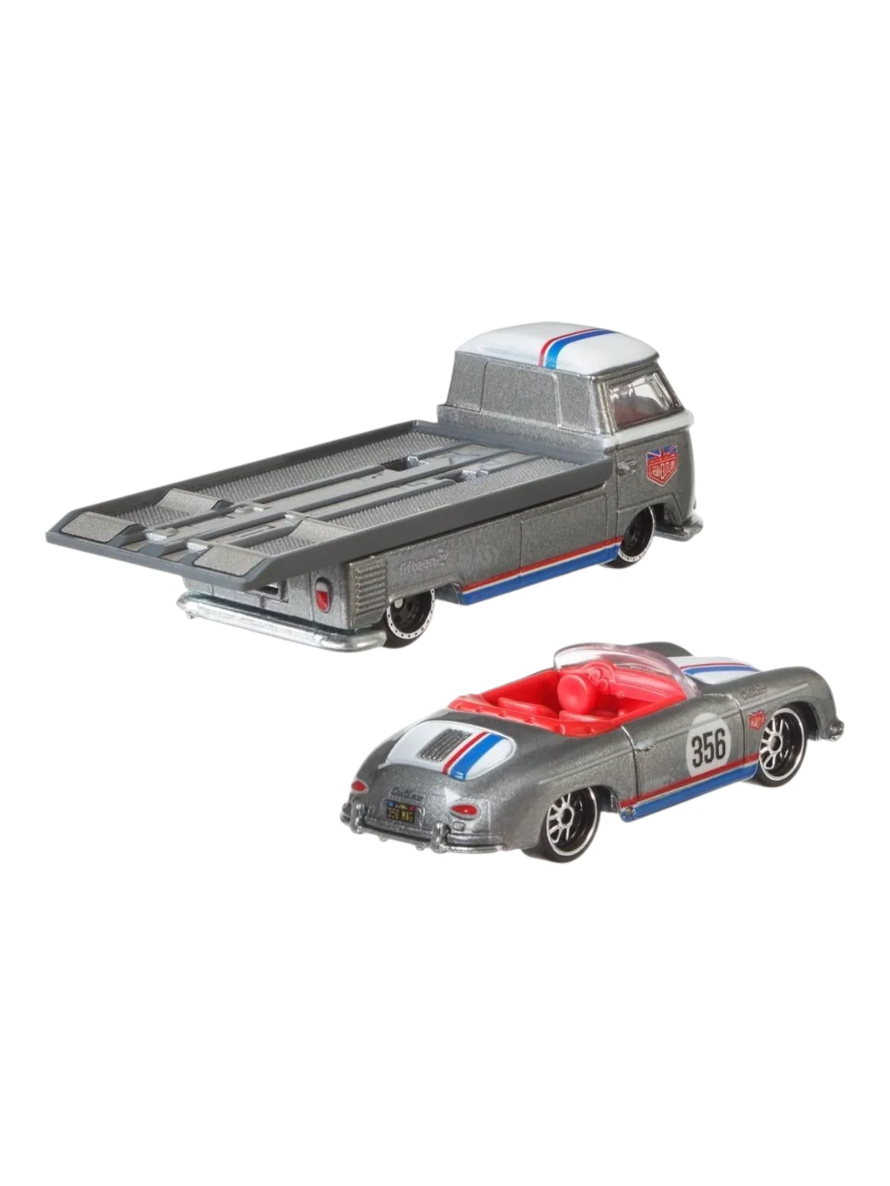 HotWheels Car Culture Team Transport Porsche 356 Speedster Volkswagen Transporter T1 Pickup #1 Imported 1:64 Scale - Image 6