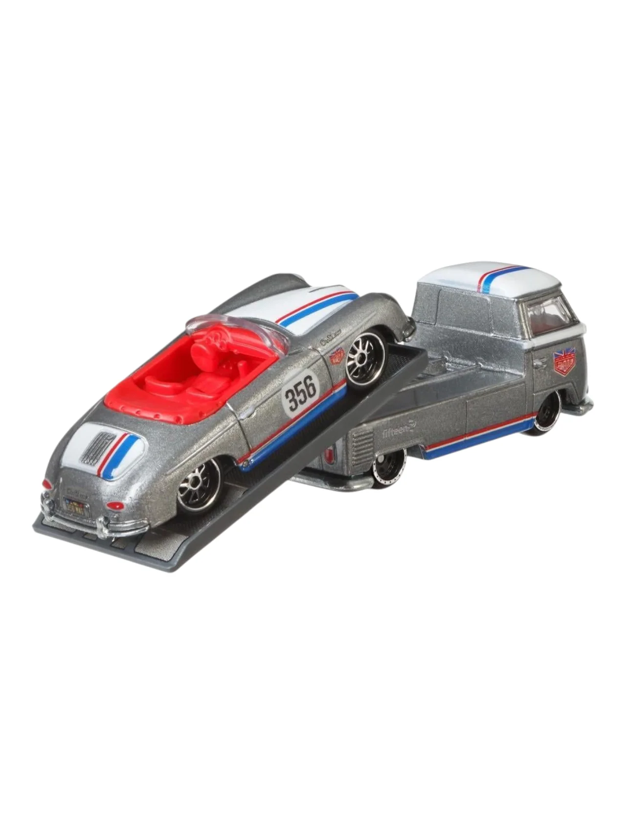 HotWheels Car Culture Team Transport Porsche 356 Speedster Volkswagen Transporter T1 Pickup #1 Imported 1:64 Scale - Image 7