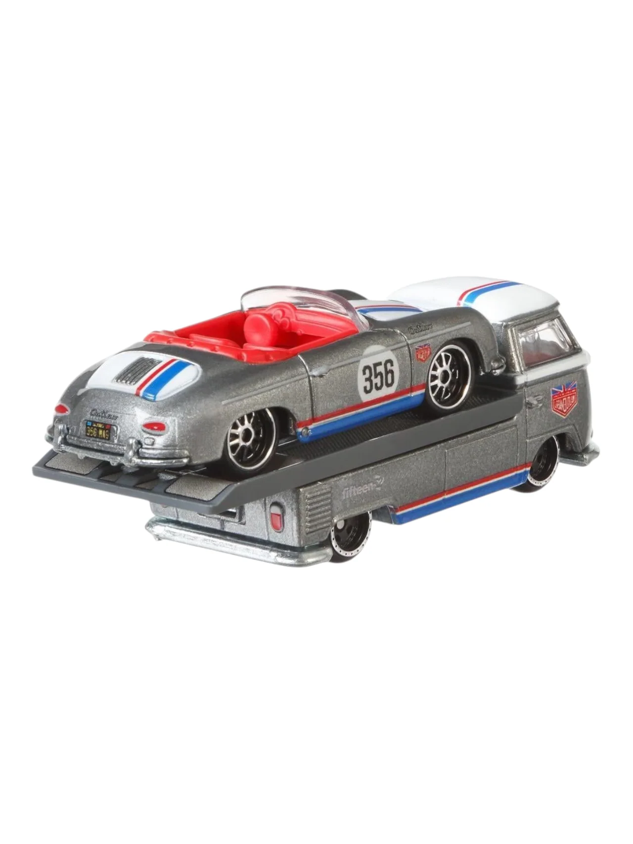 HotWheels Car Culture Team Transport Porsche 356 Speedster Volkswagen Transporter T1 Pickup #1 Imported 1:64 Scale - Image 8