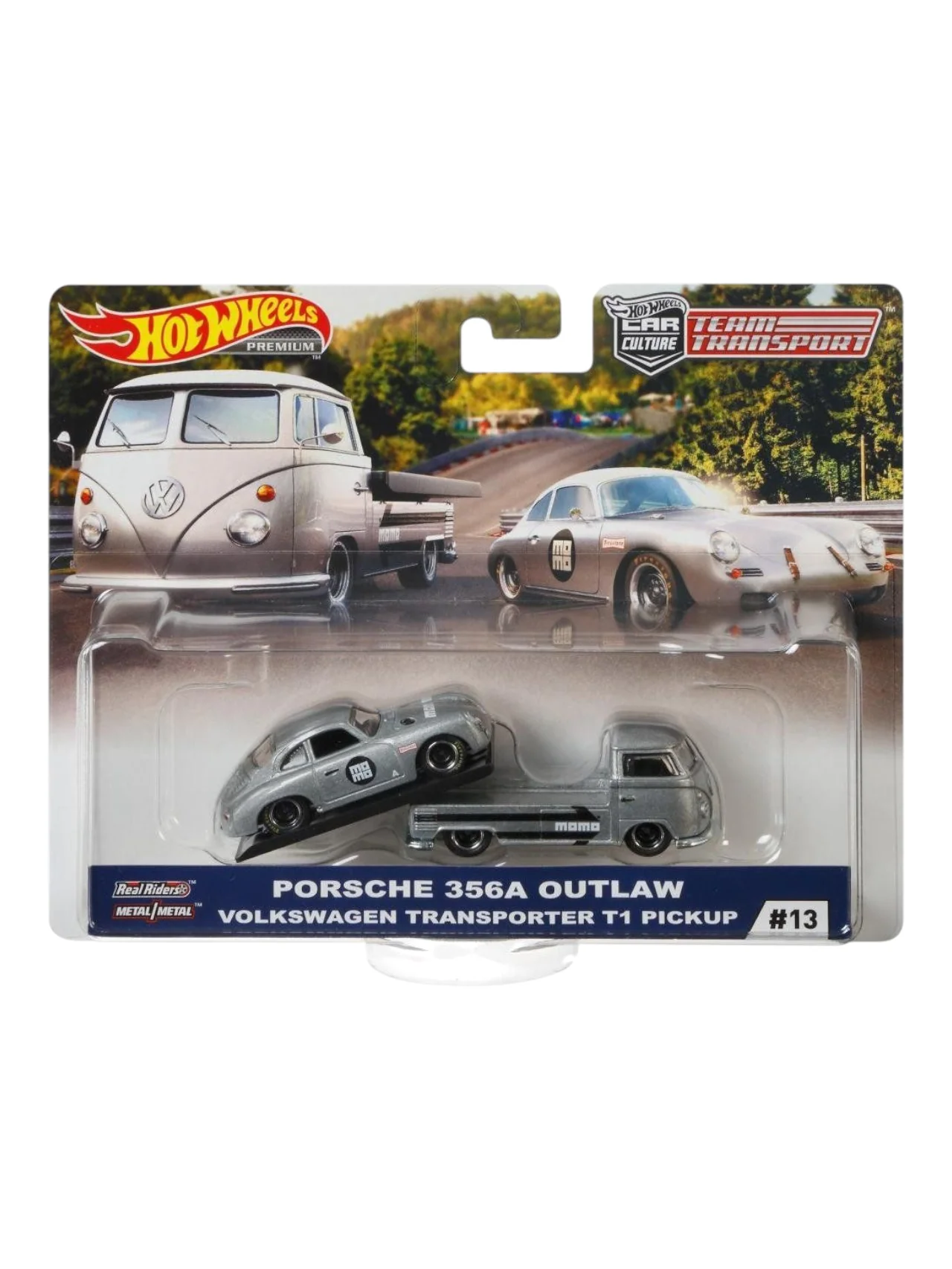 HotWheels Car Culture Team Transport Porsche 356A Outlaw and Volkswagen Transporter T1 Pickup #13 Imported 1:64 Scale