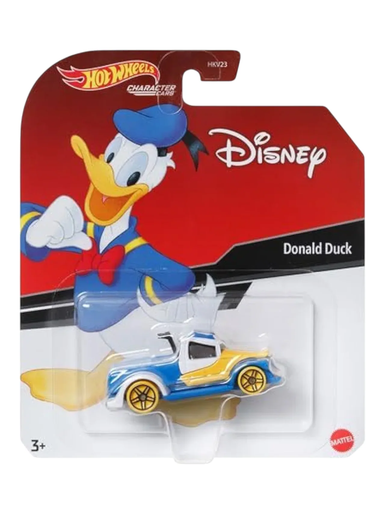 Hotwheels Character Cars Donald Duck Series 4 Disney Premium 1:64 Scale