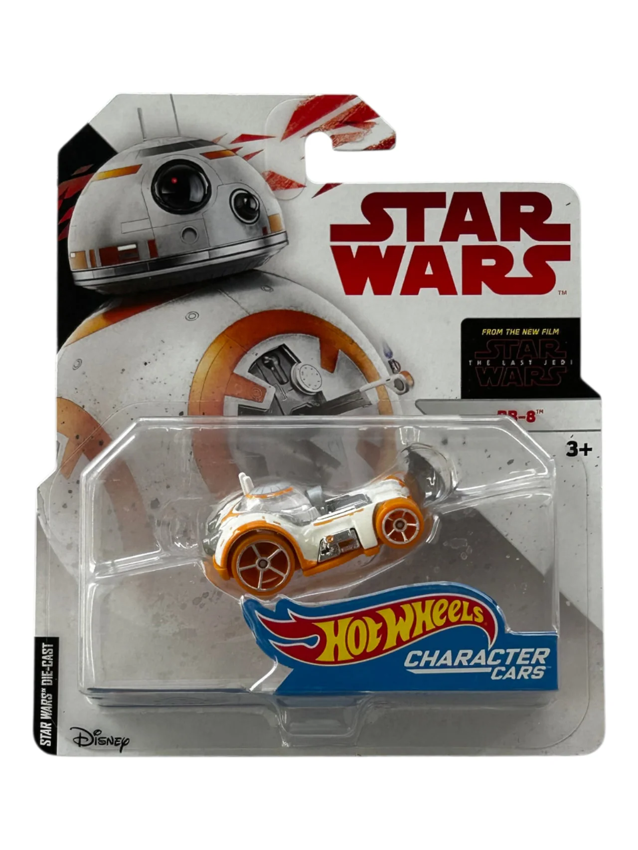HotWheels Character Cars Star Wars BB-8 Premium Imported 1:64 Scale The Last Jedi