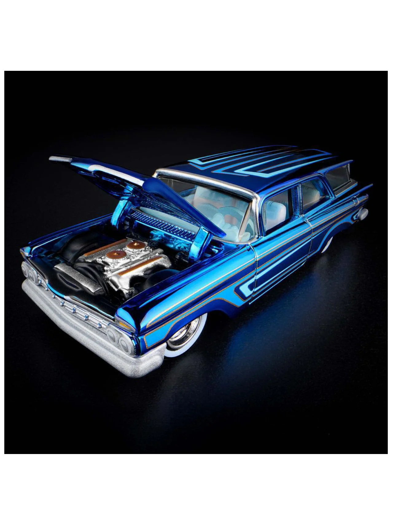HotWheels Chevrolet 1959 Brookwood RLC 1:64 RLC (With Acrylic Case) - Image 10