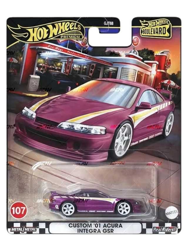 HotWheels Custom ’01 Acura Integra GSR Imported Premium– 1:64 Scale