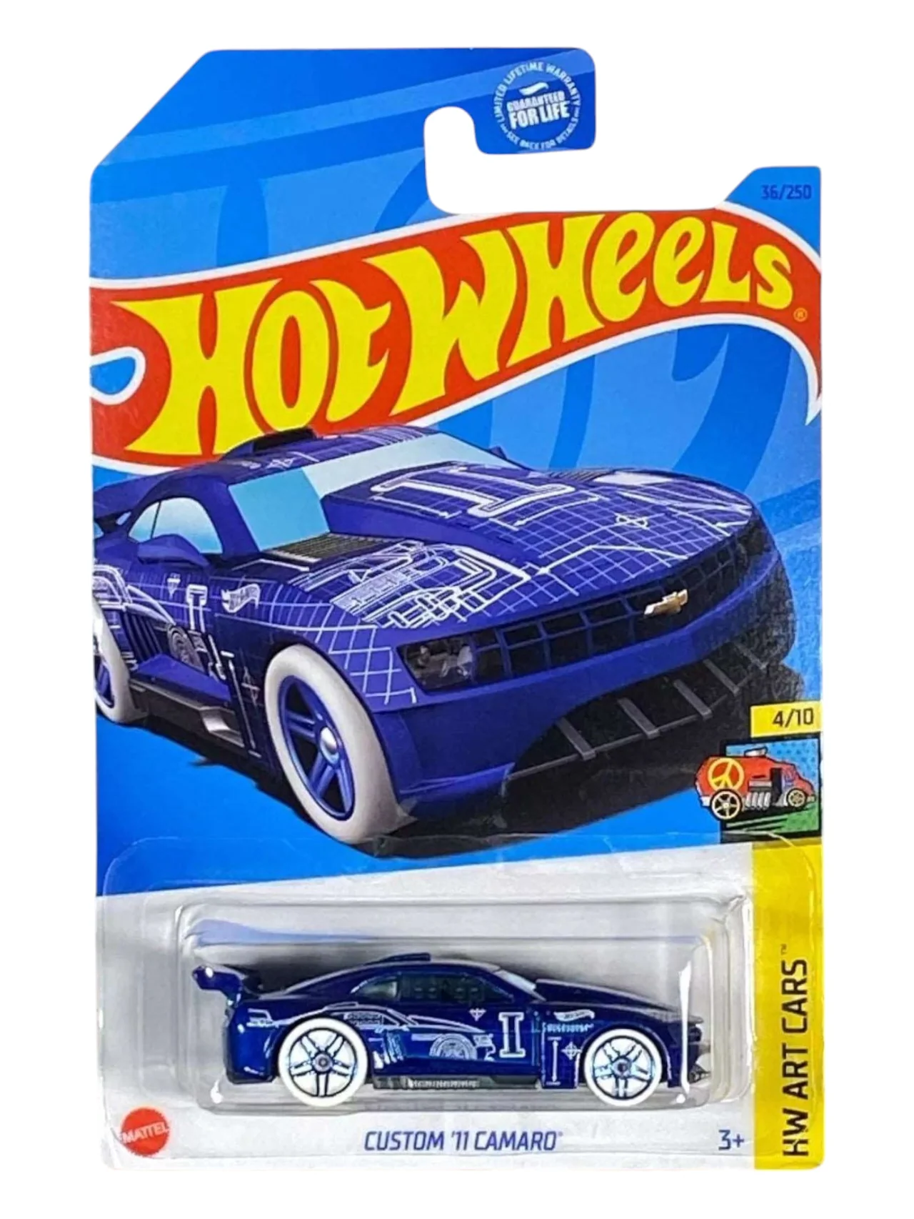 HotWheels Custom 11 Camaro Imported Mainline 1:64 Scale HKH48-M7C5