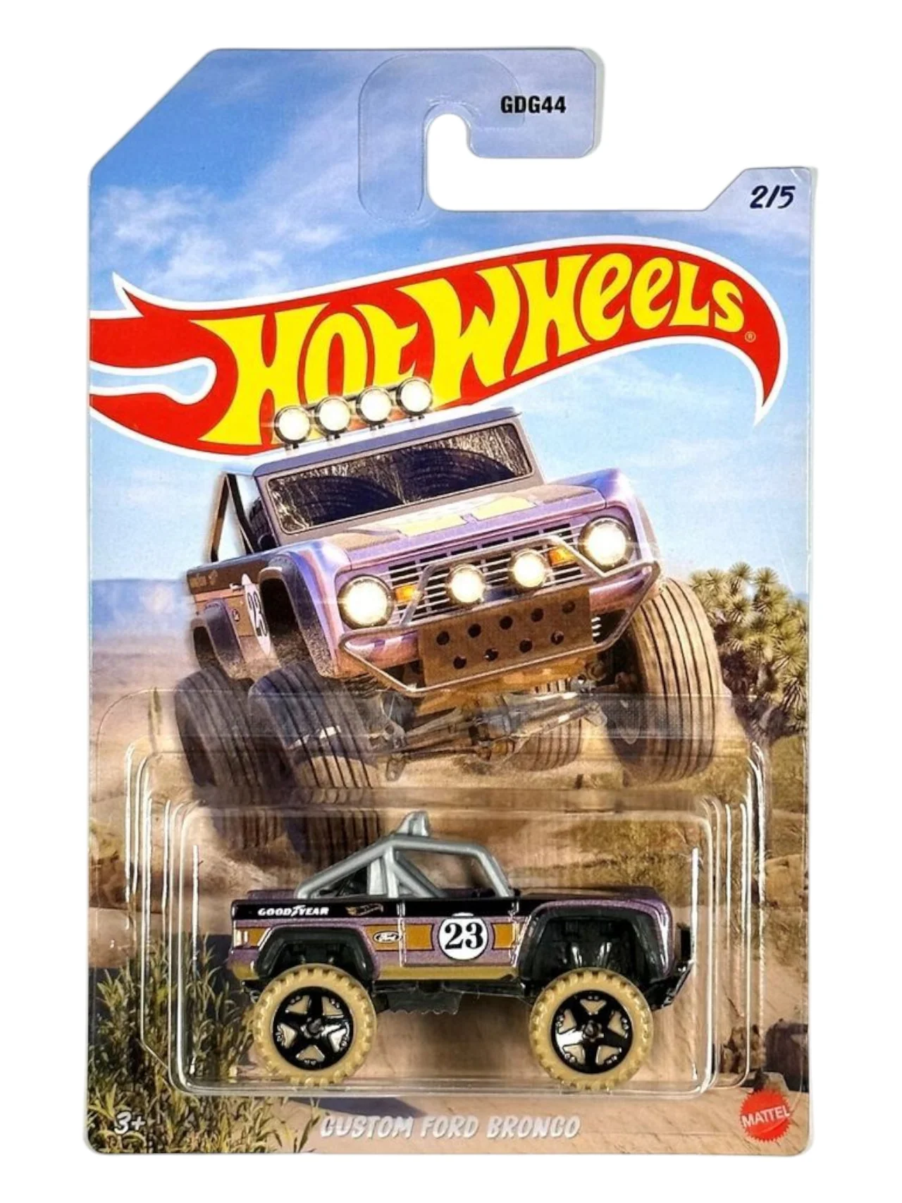 HotWheels Custom Ford Bronco imported Mainline Card Art 1:64 Scale