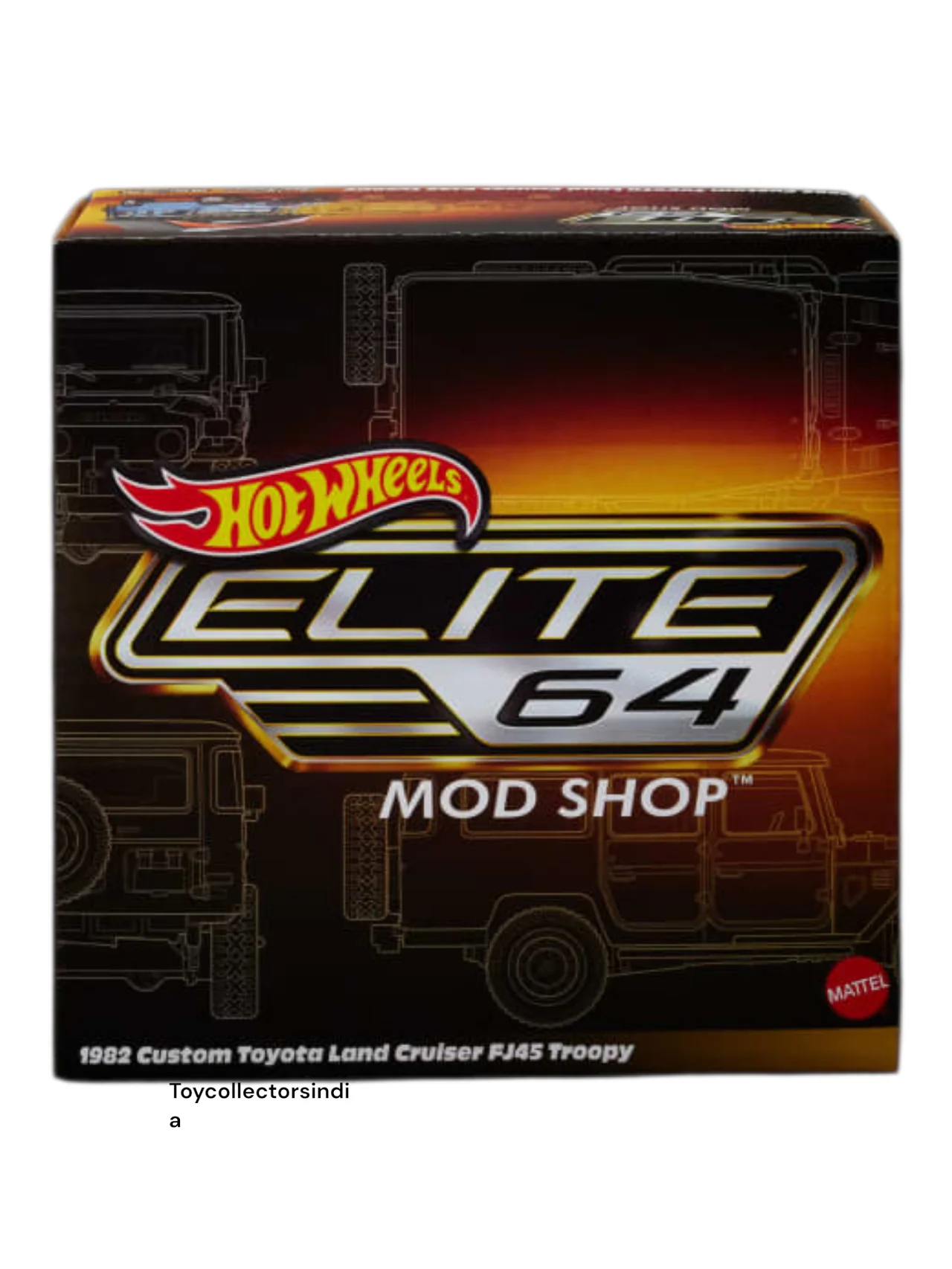HotWheels Elite 64 Mod Shop 1982 Custom Toyota Land Cruiser Fj45 Troopy Imported 1:64 Scale Diecast Model Car rlc
