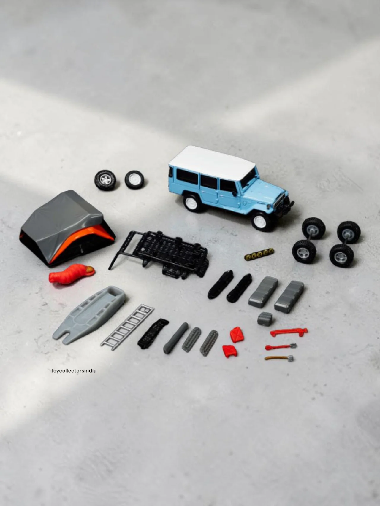HotWheels Elite 64 Mod Shop 1982 Custom Toyota Land Cruiser Fj45 Troopy Imported 1:64 Scale Diecast Model Car rlc - Image 4